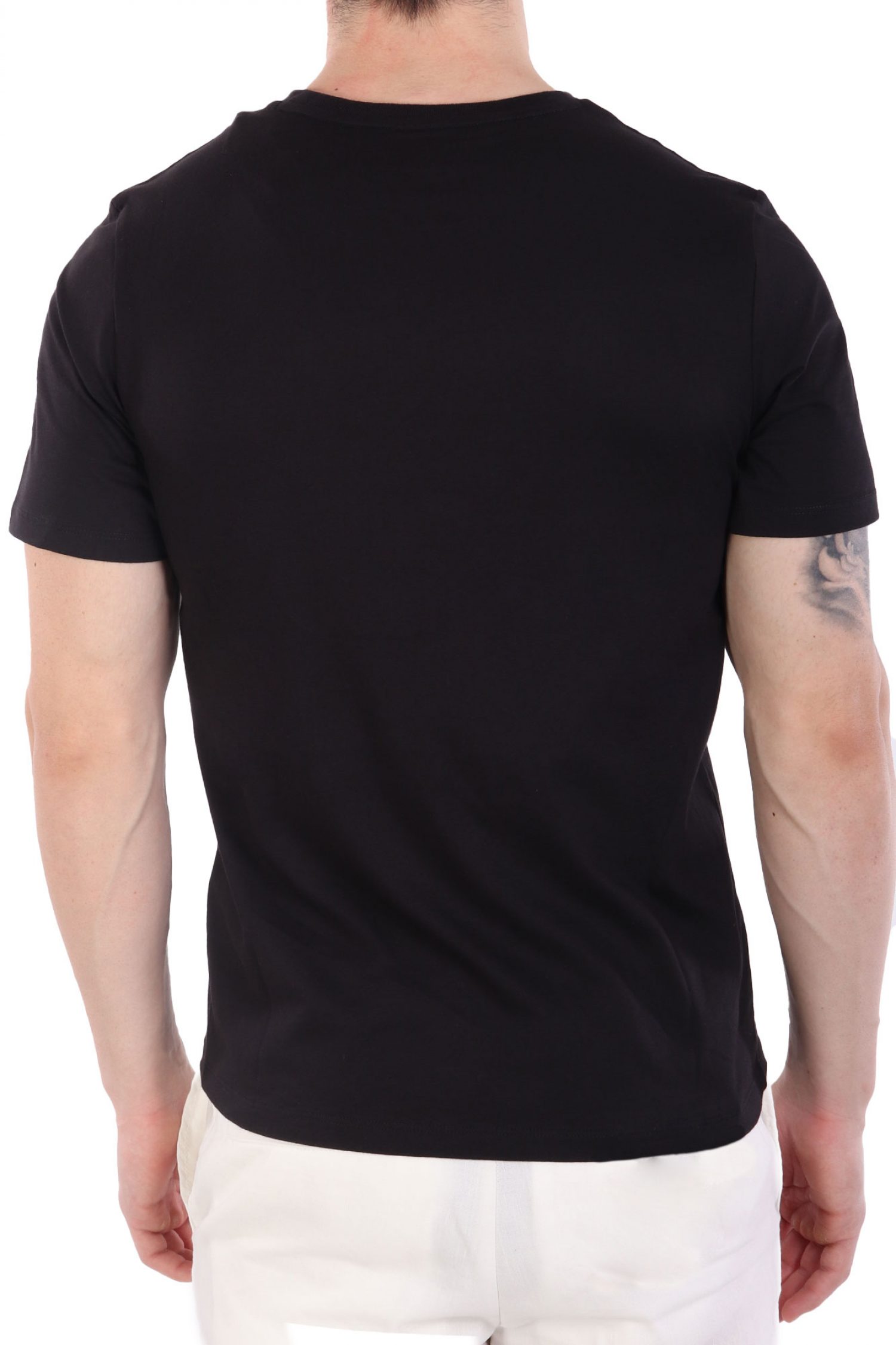 TIMBERLAND T-SHIRT CREW NECK SMALL LINEAR REGULAR FIT ΜΑΥΡΟ φωτογραφία