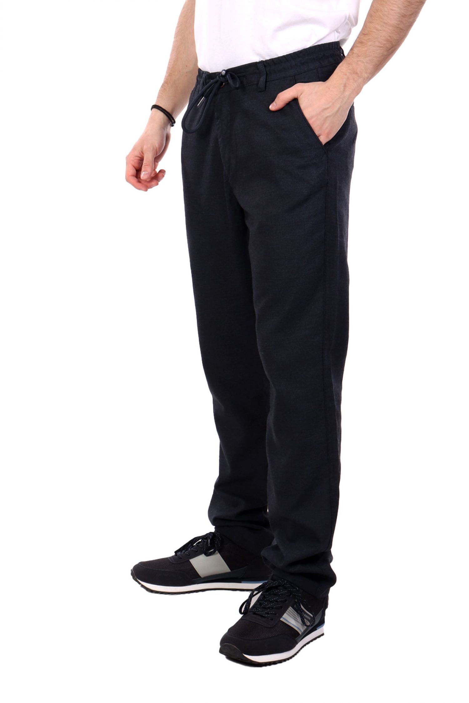 DORS ΠΑΝΤΕΛΟΝΙ CHINO ME ΛΑΣΤΙΧΟ LOGO ΜΠΛΕ