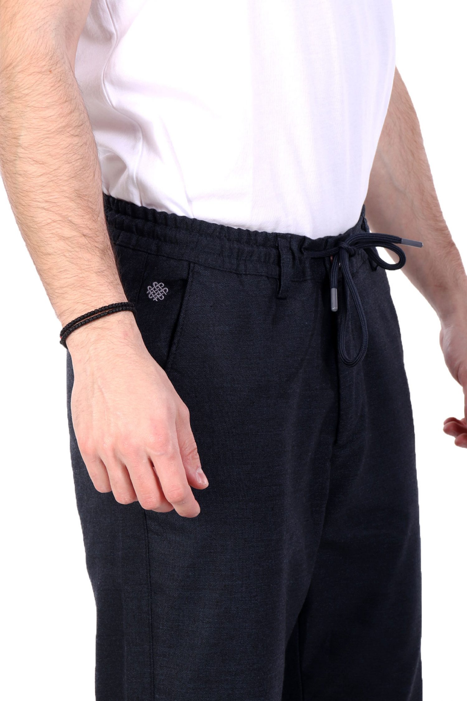 DORS ΠΑΝΤΕΛΟΝΙ CHINO ME ΛΑΣΤΙΧΟ LOGO ΜΠΛΕ φωτογραφία