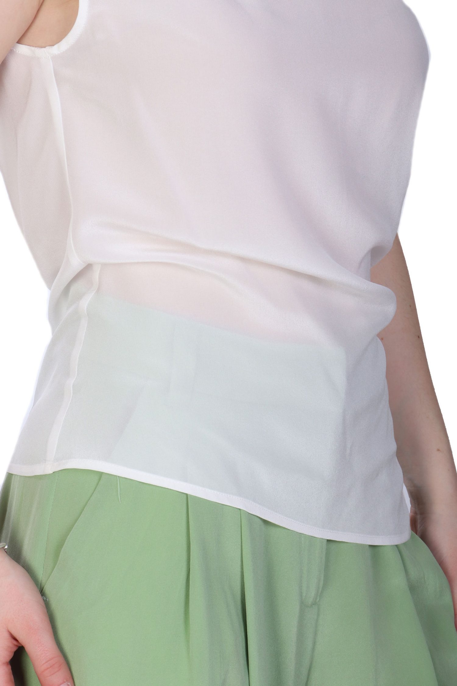 MARELLA TOP OIDIO ΣΟΥΡΑ ΣΤΟ ΠΛΑΙ ΥΠΟΛΕΥΚΟ φωτογραφία