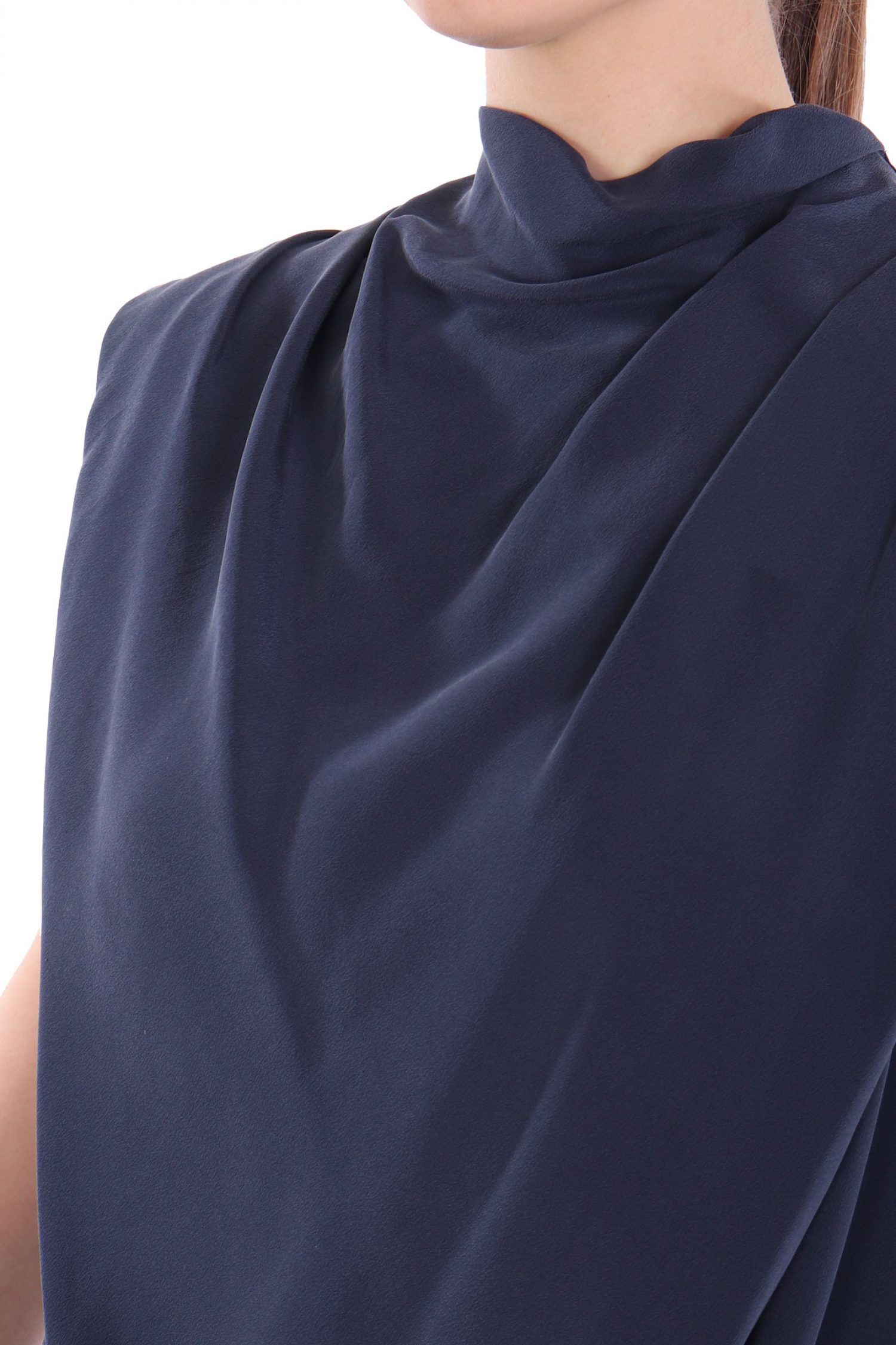 MARELLA TOP DONDOLO ΝΤΡΑΠΕ ΠΙΕΤΕΣ ΜΠΛΕ ΣΚΟΥΡΟ φωτογραφία