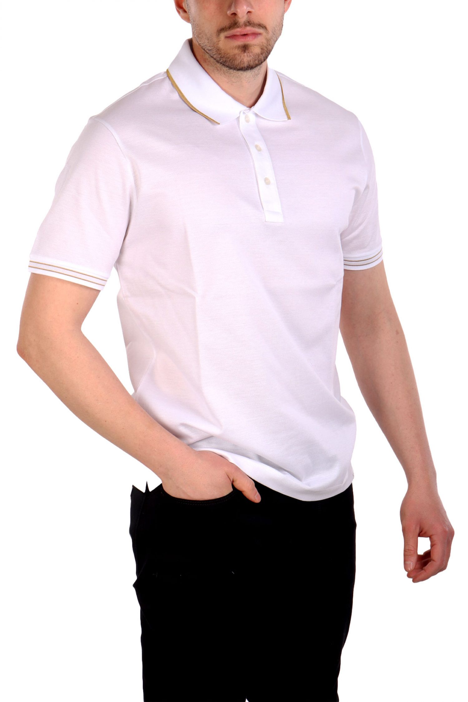 PAUL&SHARK POLO ΡΙΓΑ ΓΙΑΚΑΣ ΛΕΥΚΟ-ΧΡΥΣΟ