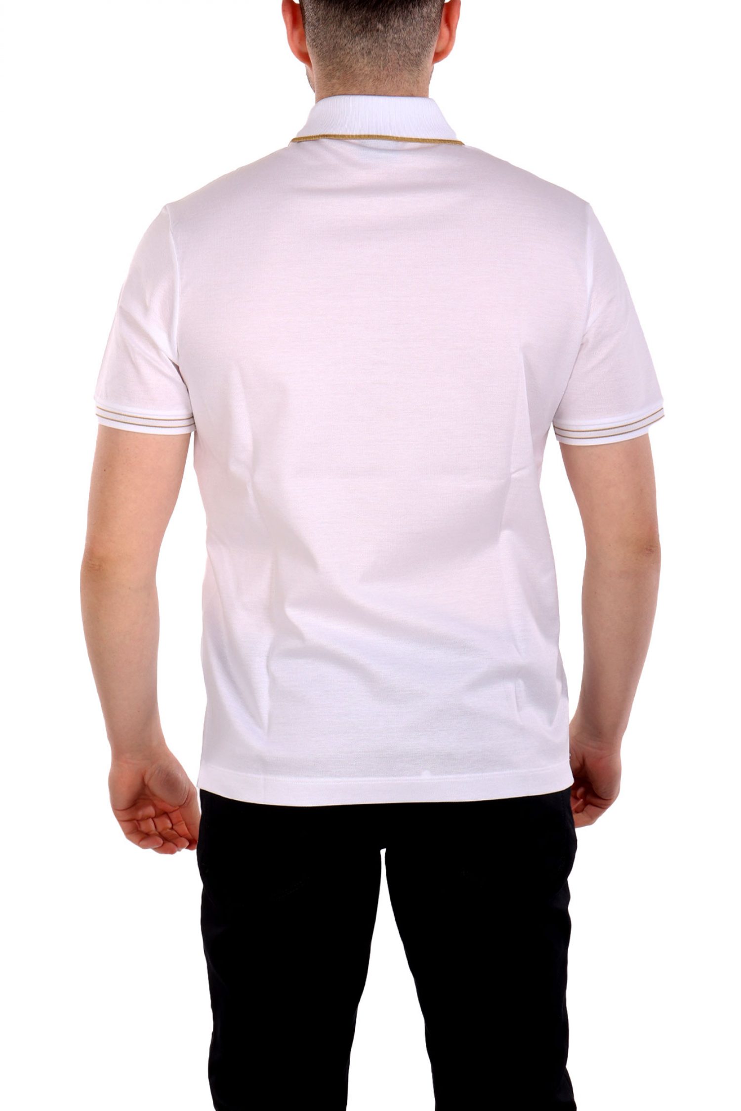 PAUL&SHARK POLO ΡΙΓΑ ΓΙΑΚΑΣ ΛΕΥΚΟ-ΧΡΥΣΟ