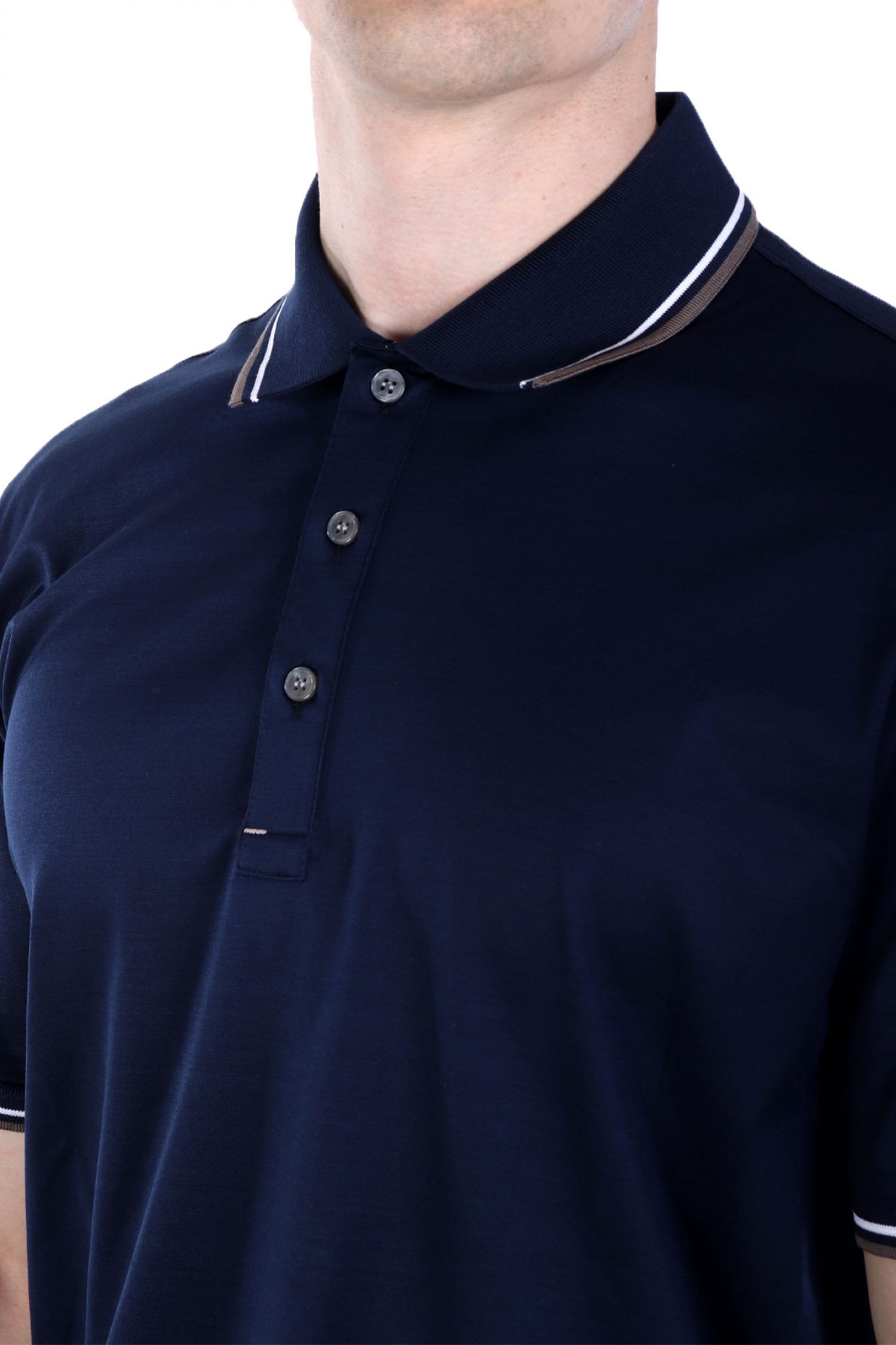 PAUL&SHARK POLO LOGO ΡΙΓΑ ΓΙΑΚΑ ΜΠΛΕ
