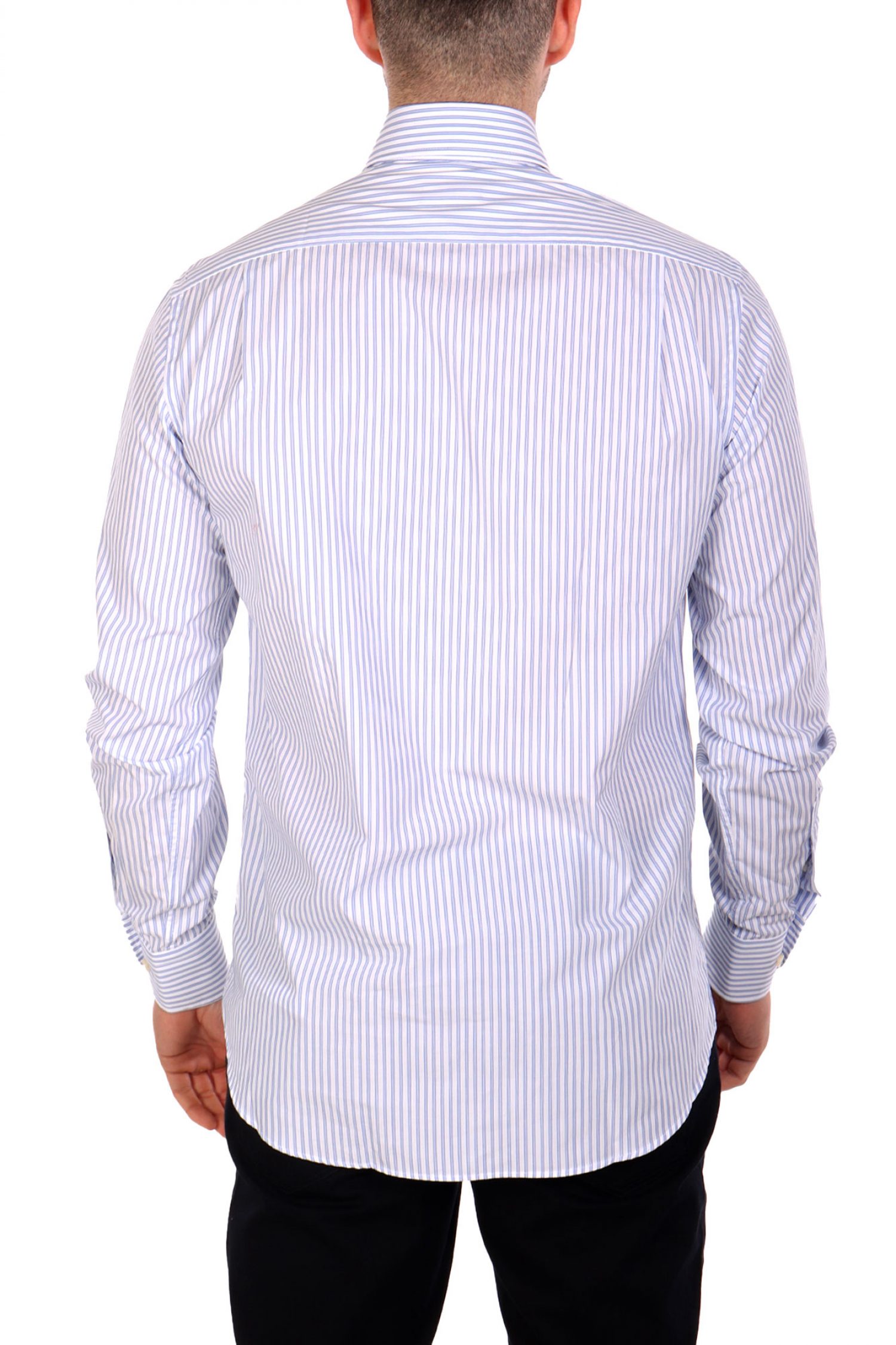 PAUL&SHARK ΠΟΥΚΑΜΙΣΟ BUTTON DOWN ΡΙΓΕ ΜΠΛΕ-ΛΕΥΚΟ