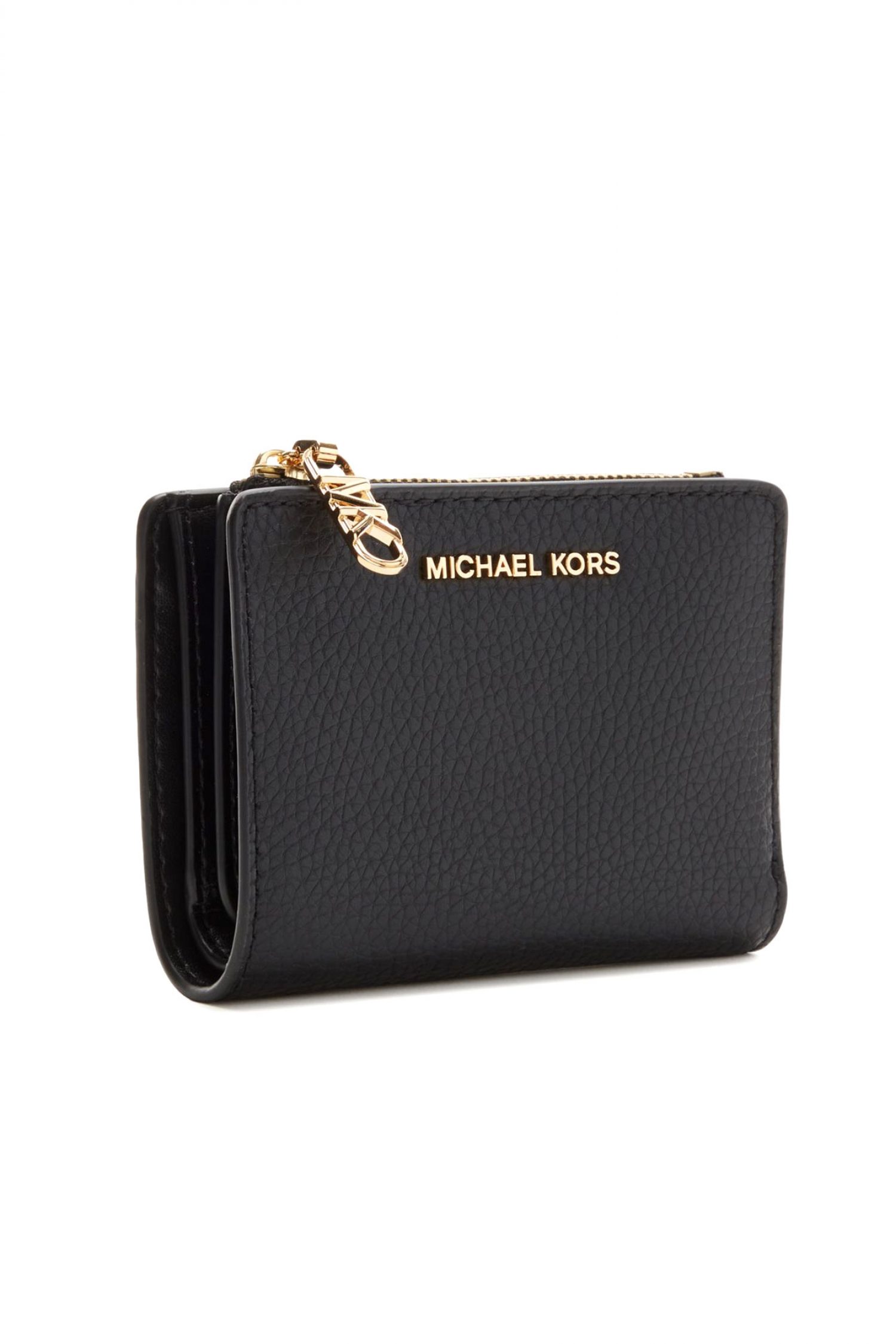 MICHAEL KORS ΠΟΡΤΟΦΟΛΙ EMPIRE ΜΕΤΑΛΛΙΚΟ LOGO ΜΑΥΡΟ φωτογραφία