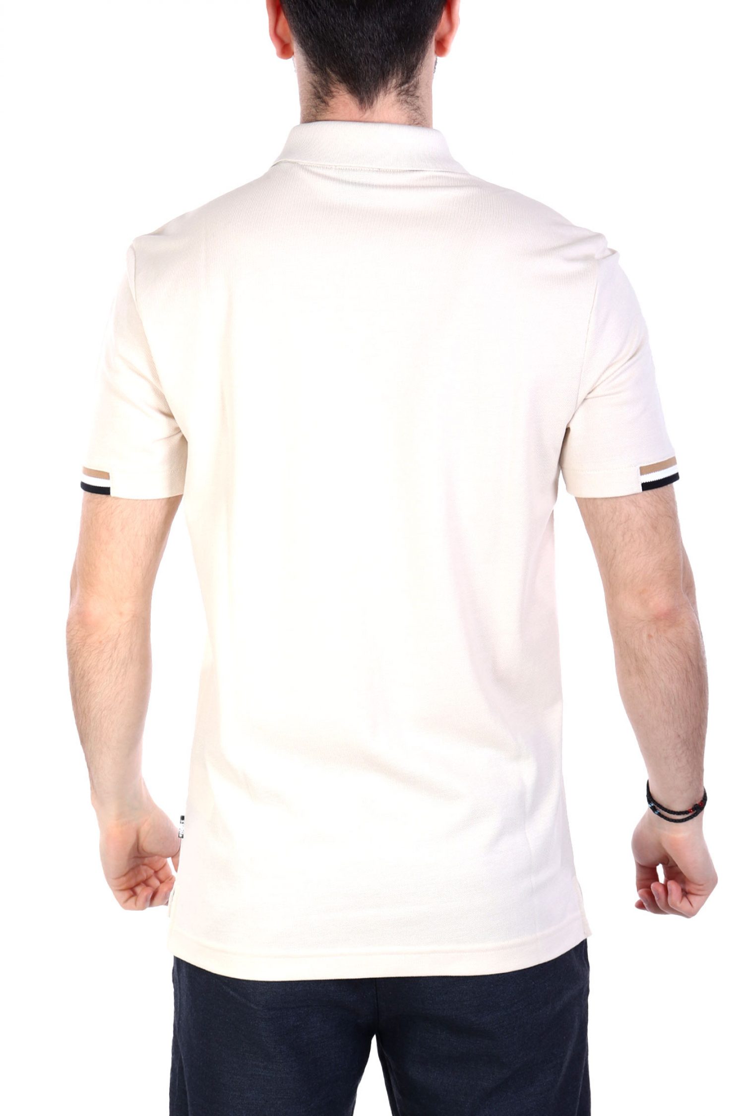 BOSS POLO PARLAY 147 MERCERISED ΕΚΡΟΥ φωτογραφία