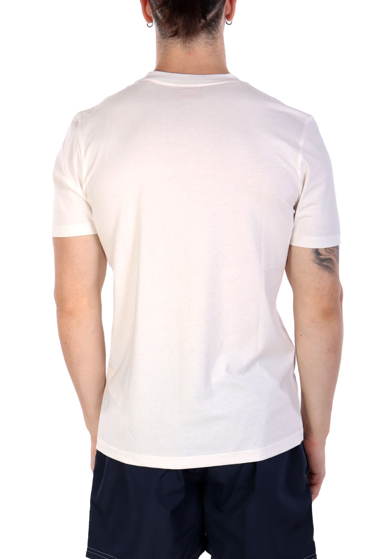 HUGO T-SHIRT DULIVIO LOGO ΛΕΥΚΟ-ΠΡΑΣΙΝΟ φωτογραφία