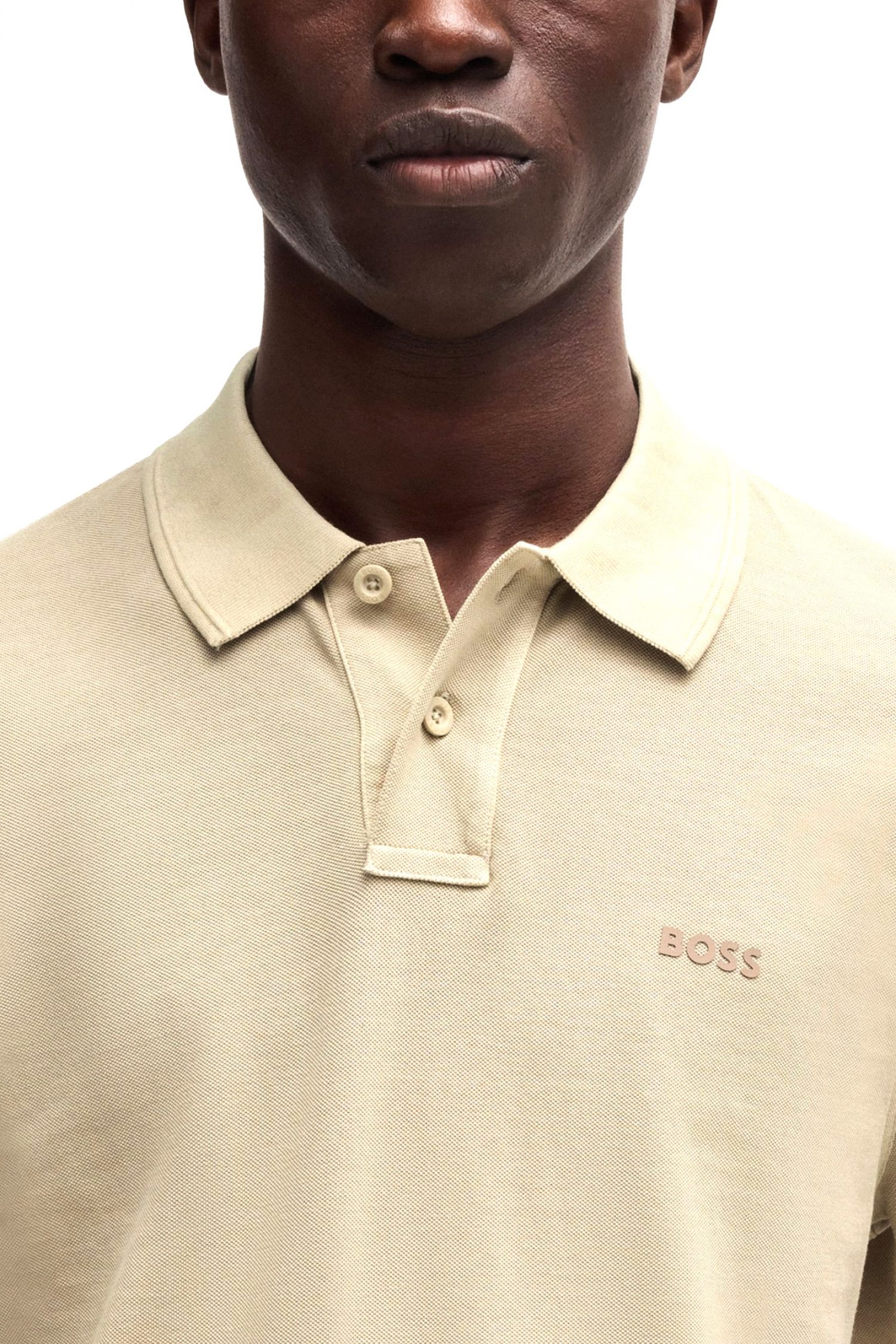 BOSS CASUAL POLO REGULAR FIT PRIME ΜΠΕΖ