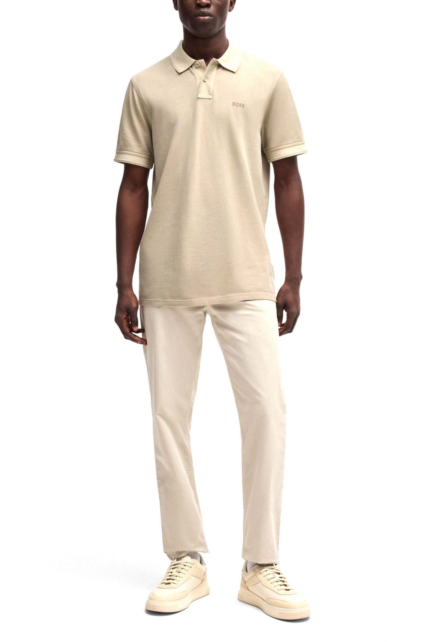 BOSS CASUAL POLO REGULAR FIT PRIME ΜΠΕΖ