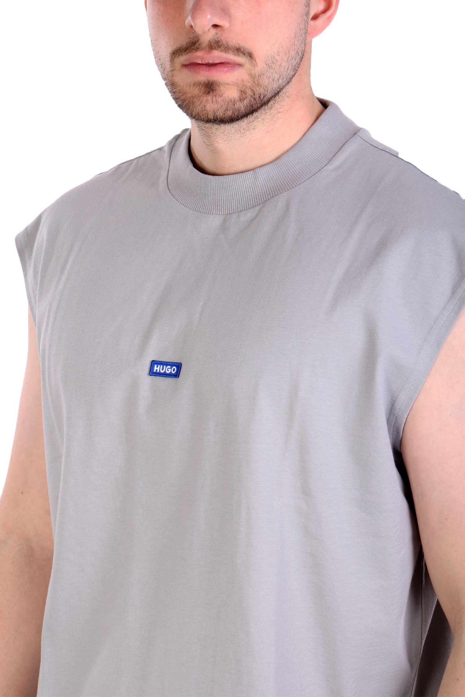 HUGO BLUE T-SHIRT NAVERTZ ΓΚΡΙ φωτογραφία