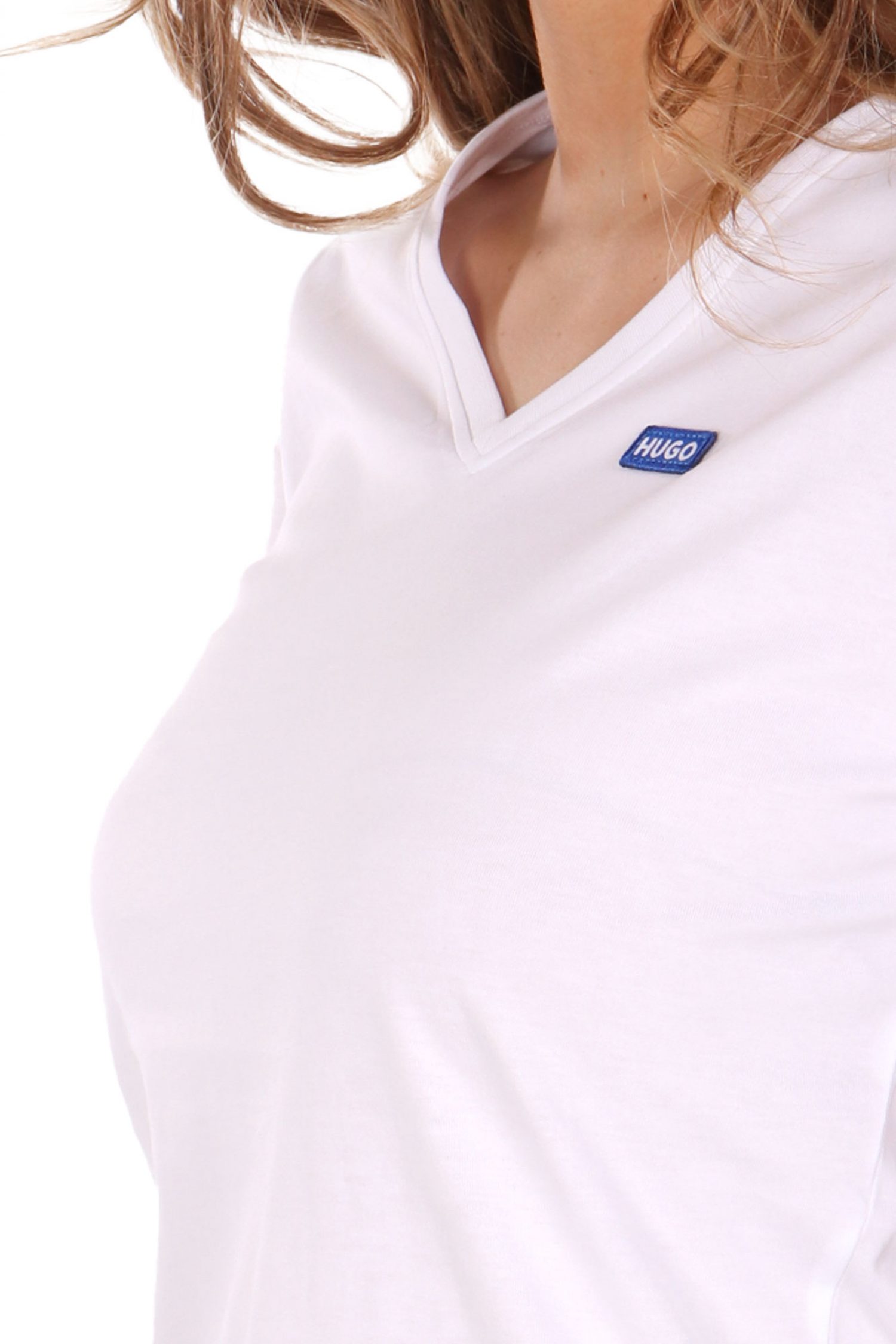 Women's T-Shirts Hugo Blue White