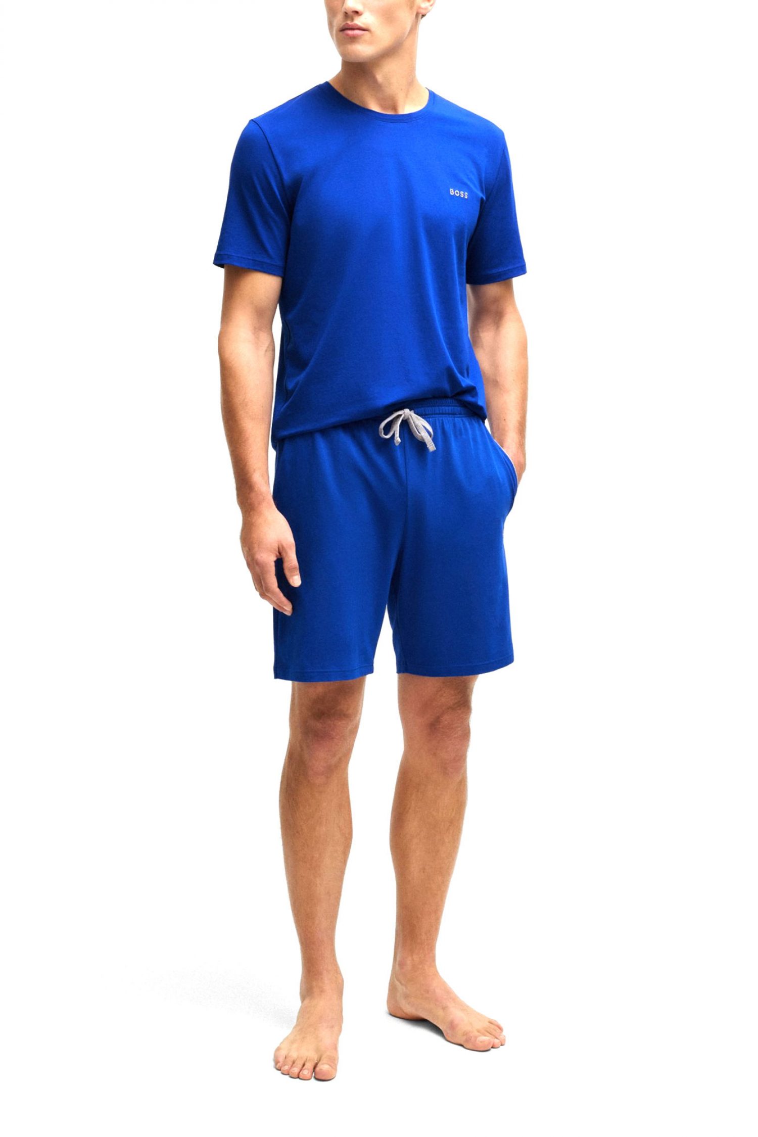 BOSS HOMEWEAR ΒΕΡΜΟΥΔΑ MIX&MATCH SHORT CW ΡΟΥΑ ΜΠΛΕ