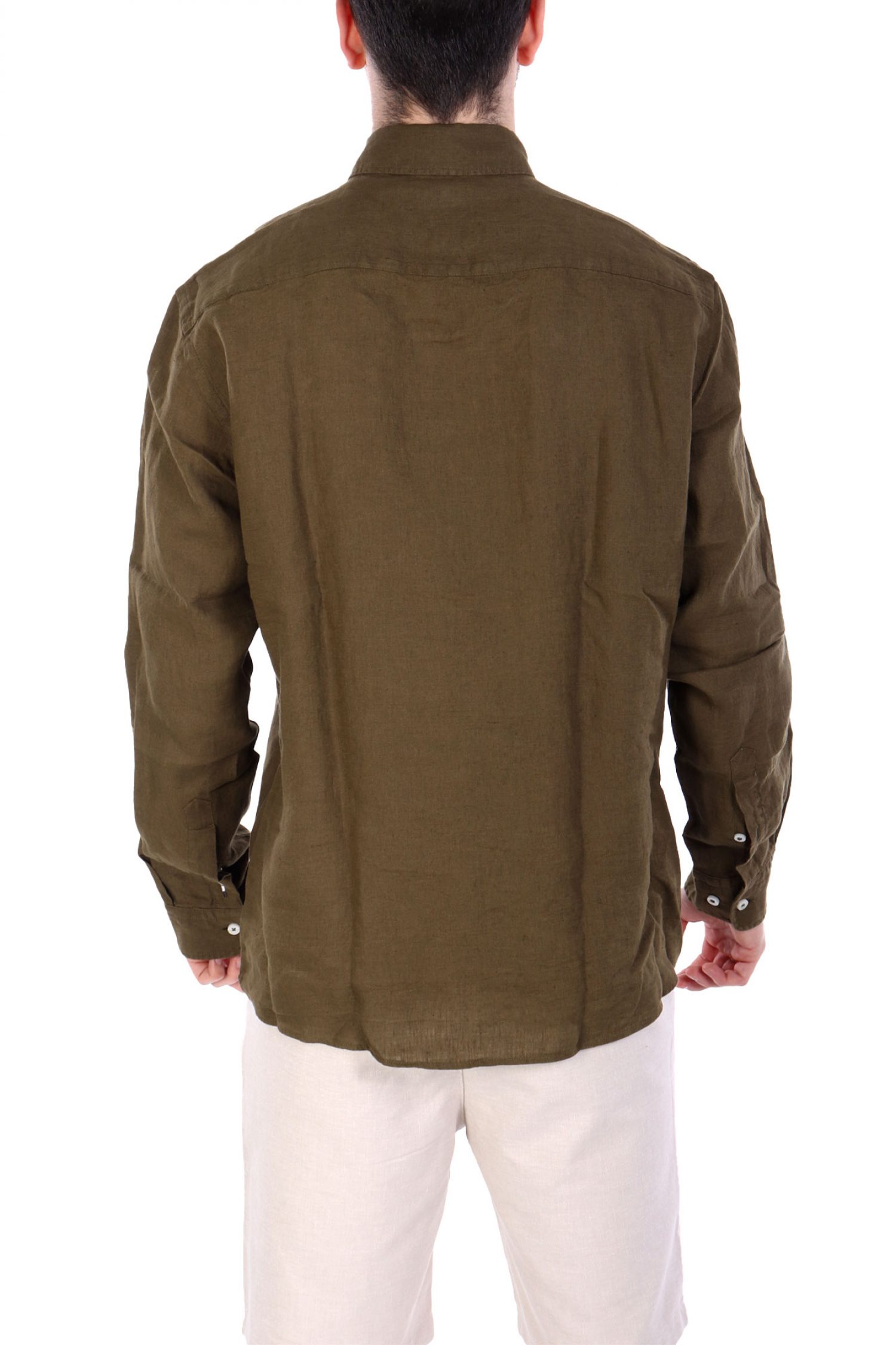 BOSS ΠΟΥΚΑΜΙΣΟ BUTTON DOWN ΛΙΝΟ SLIM FIT H-ROAN-BD-E-C1-243 ΛΑΔΙ