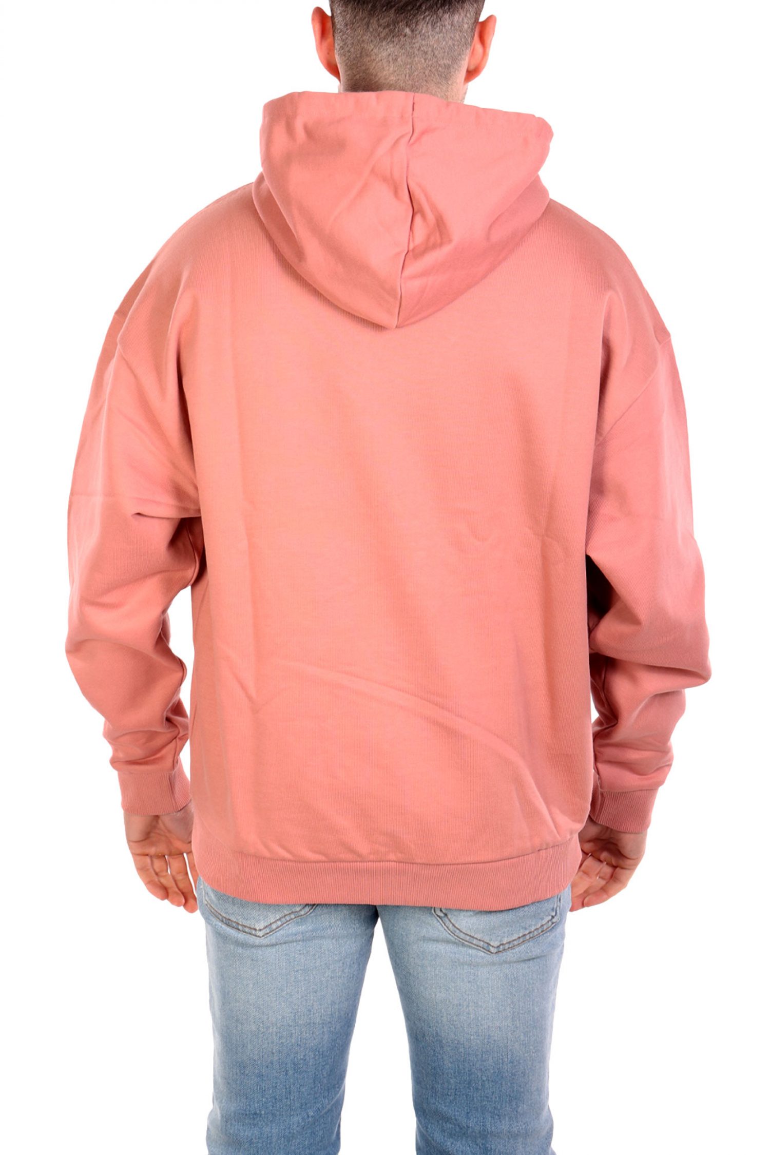HUGO ΦΟΥΤΕΡ HOODIE DITCHLE OVERSIZED FIT LOGO ΡΟΖ