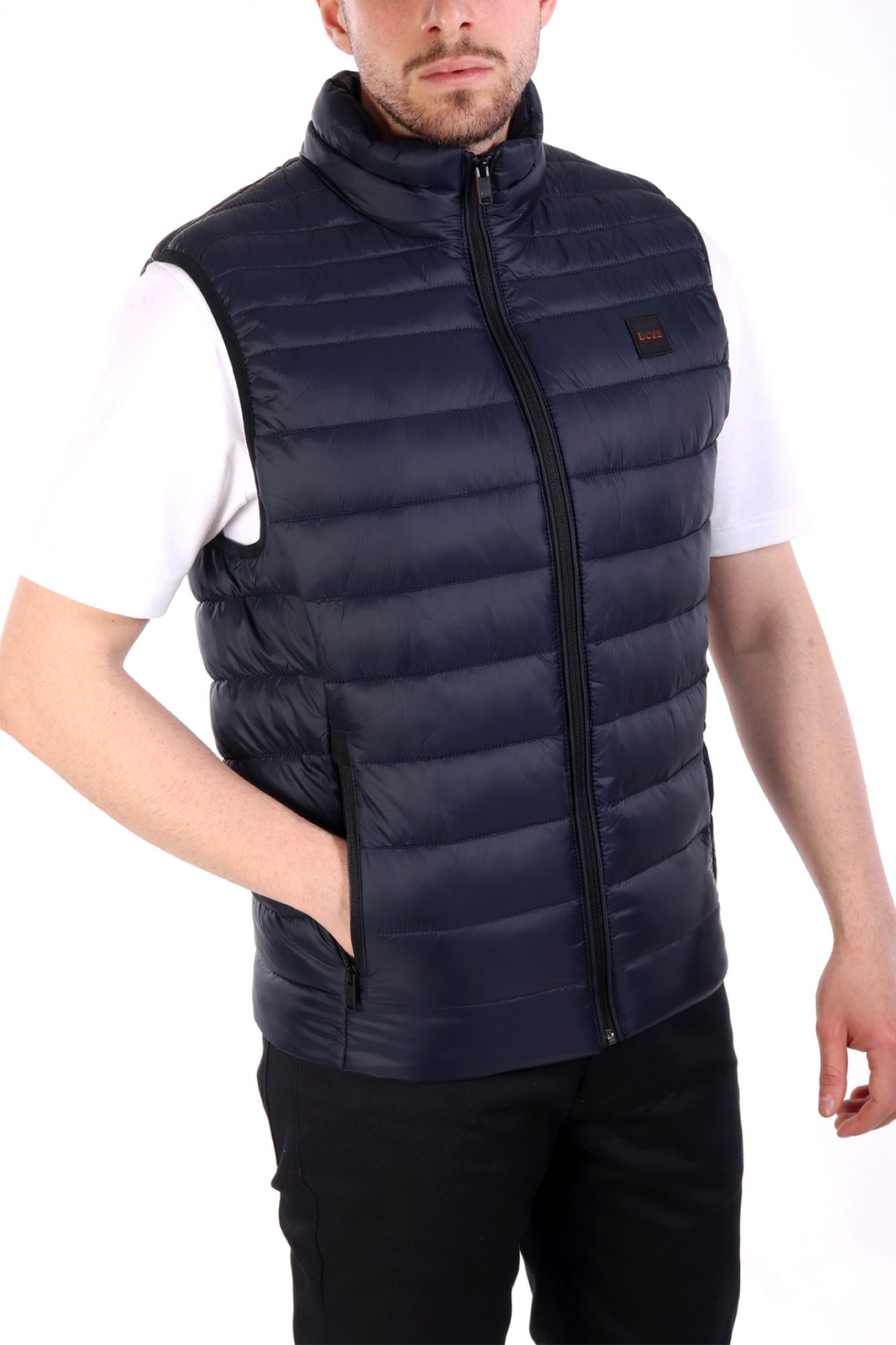 BOSS CASUAL ΑΜΑΝΙΚΟ ΜΠΟΥΦΑΝ ODENO2 ΣΚΟΥΡΟ ΜΠΛΕ