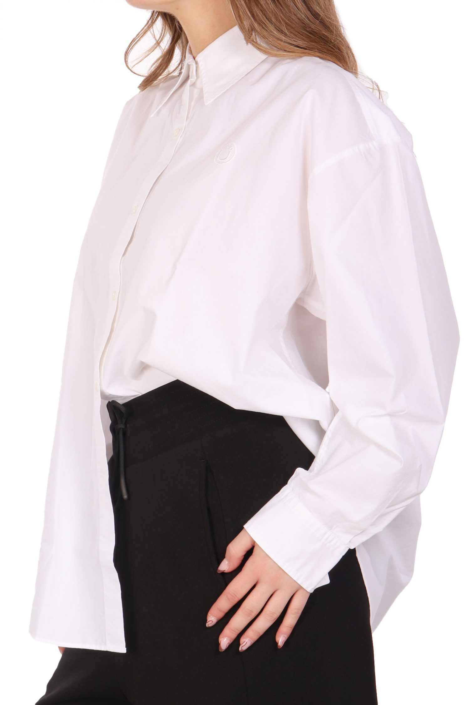 HUGO BLUE ΠΟΥΚΑΜΙΣΟ ELISANA_B LOGO ΛΕΥΚΟ φωτογραφία