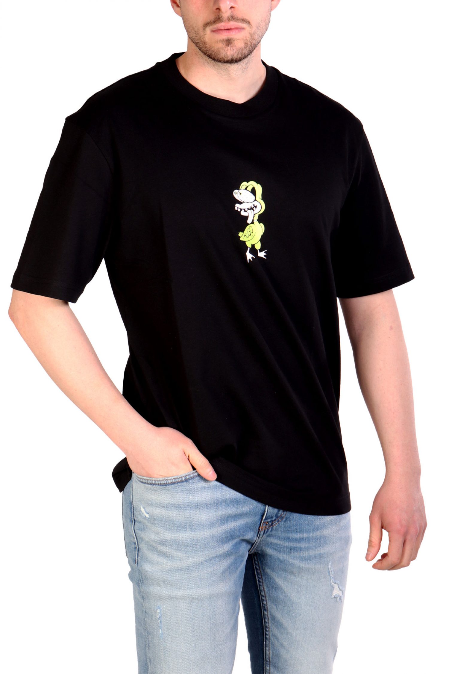 HUGO BLUE T-SHIRT NUTONGO ΜΑΥΡΟ φωτογραφία