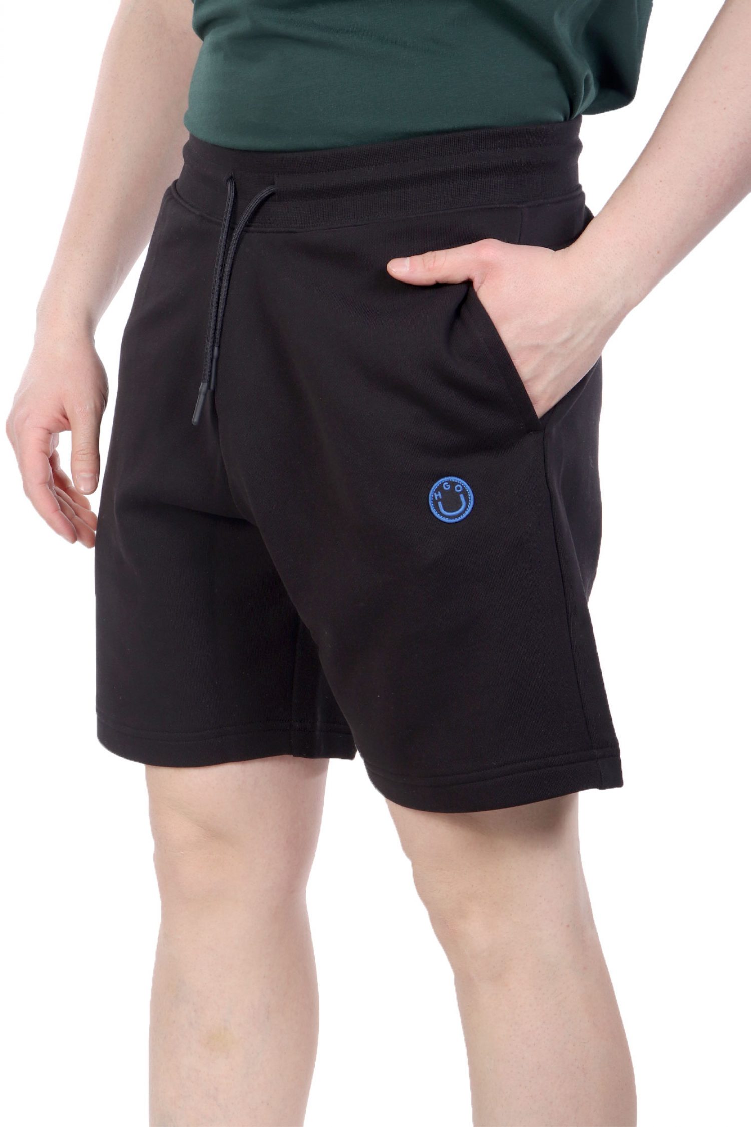 HUGO BLUE ΒΕΡΜΟΥΔΑ ΦΟΥΤΕΡ NYLSHO ΜΑΥΡΟ