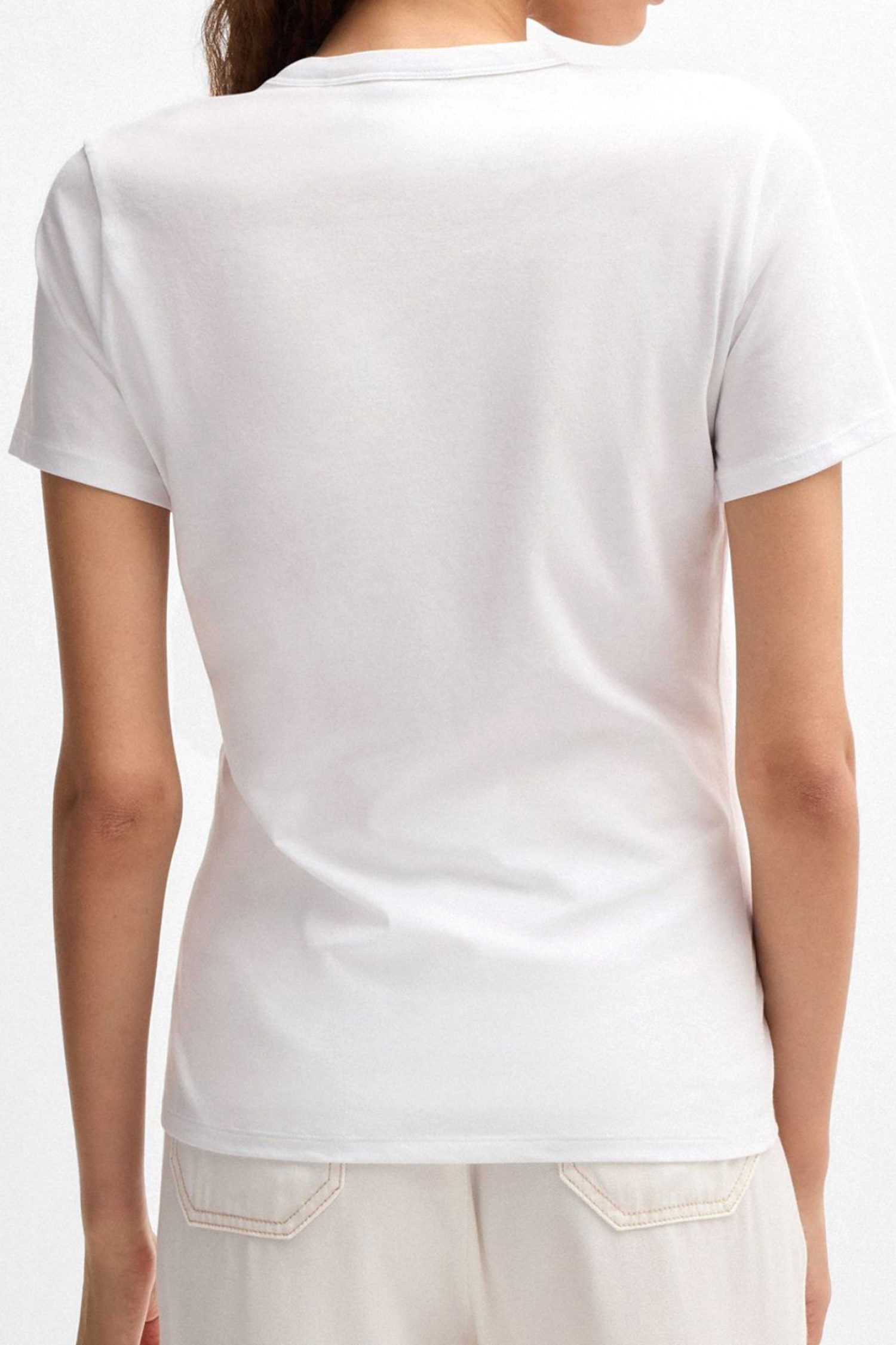 BOSS T-SHIRT C_ELOGO_PRINT_7 LOGO ΛΕΥΚΟ φωτογραφία