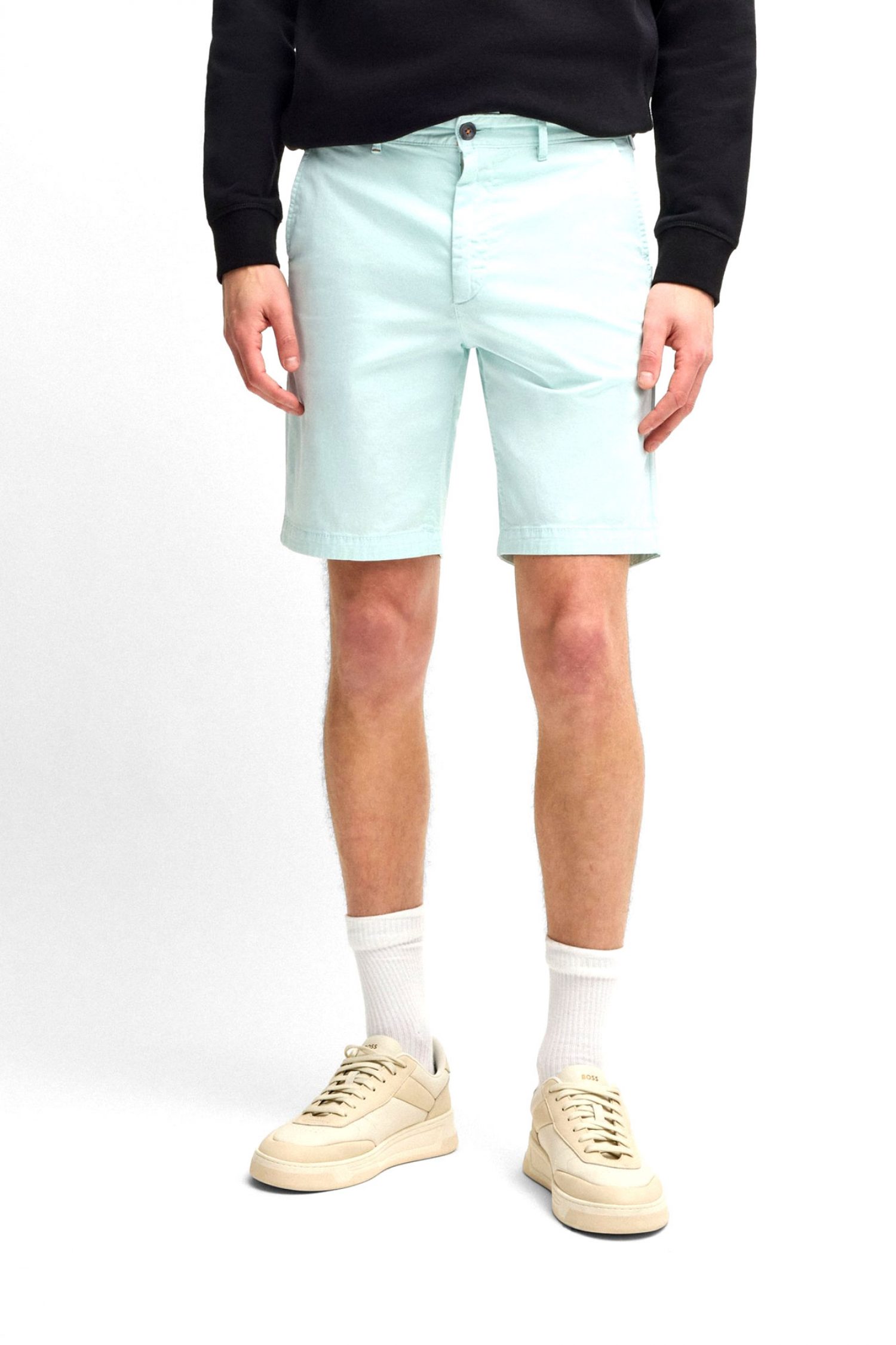 BOSS CASUAL ΒΕΡΜΟΥΔΑ CHINO SLIM FIT CHINO SLIM SHORTS ΦΥΣΤΙΚΙ