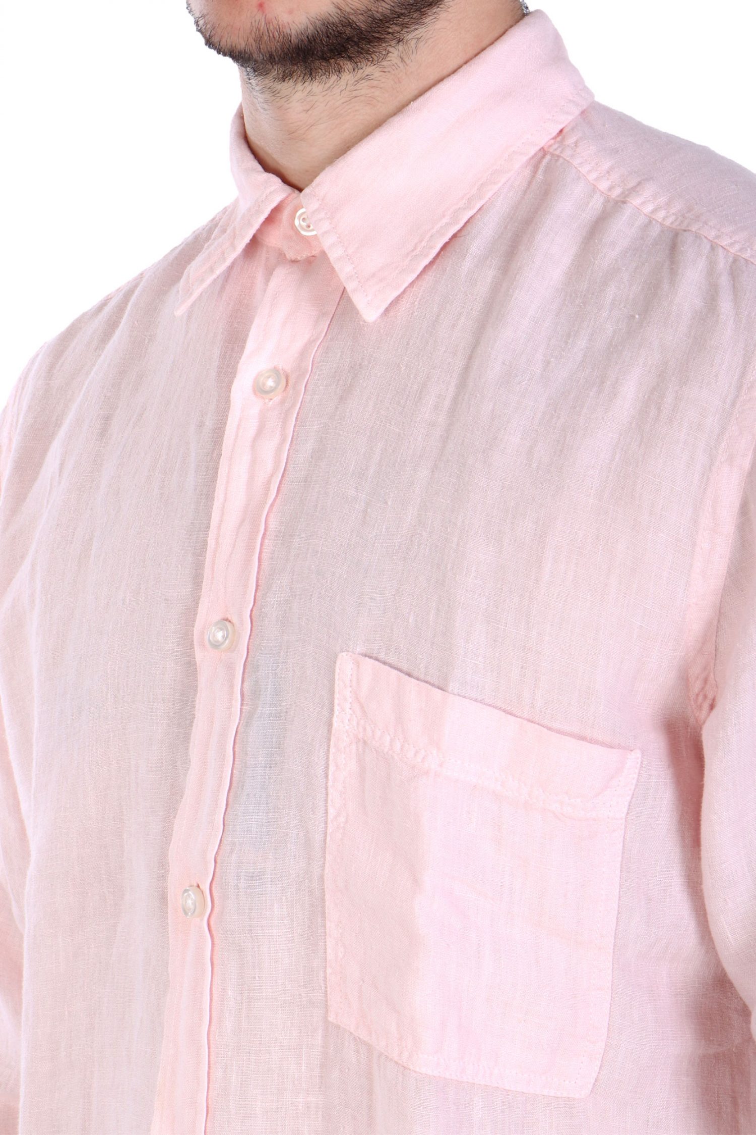 BOSS CASUAL ΠΟΥΚΑΜΙΣΟ ΛΙΝΟ REGULAR FIT RELEGANT 6 M ΡΟΖ