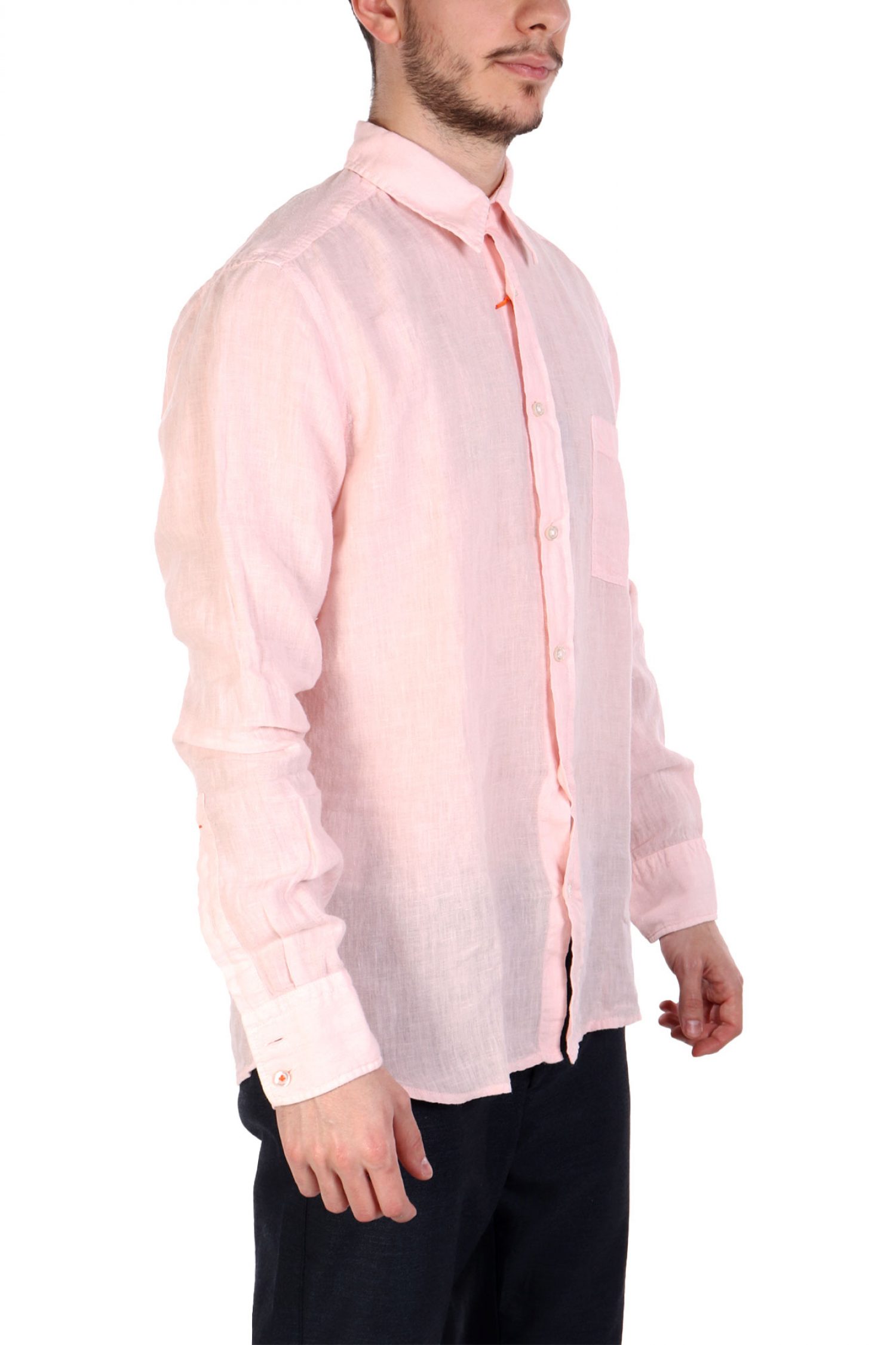 BOSS CASUAL ΠΟΥΚΑΜΙΣΟ ΛΙΝΟ REGULAR FIT RELEGANT 6 M ΡΟΖ