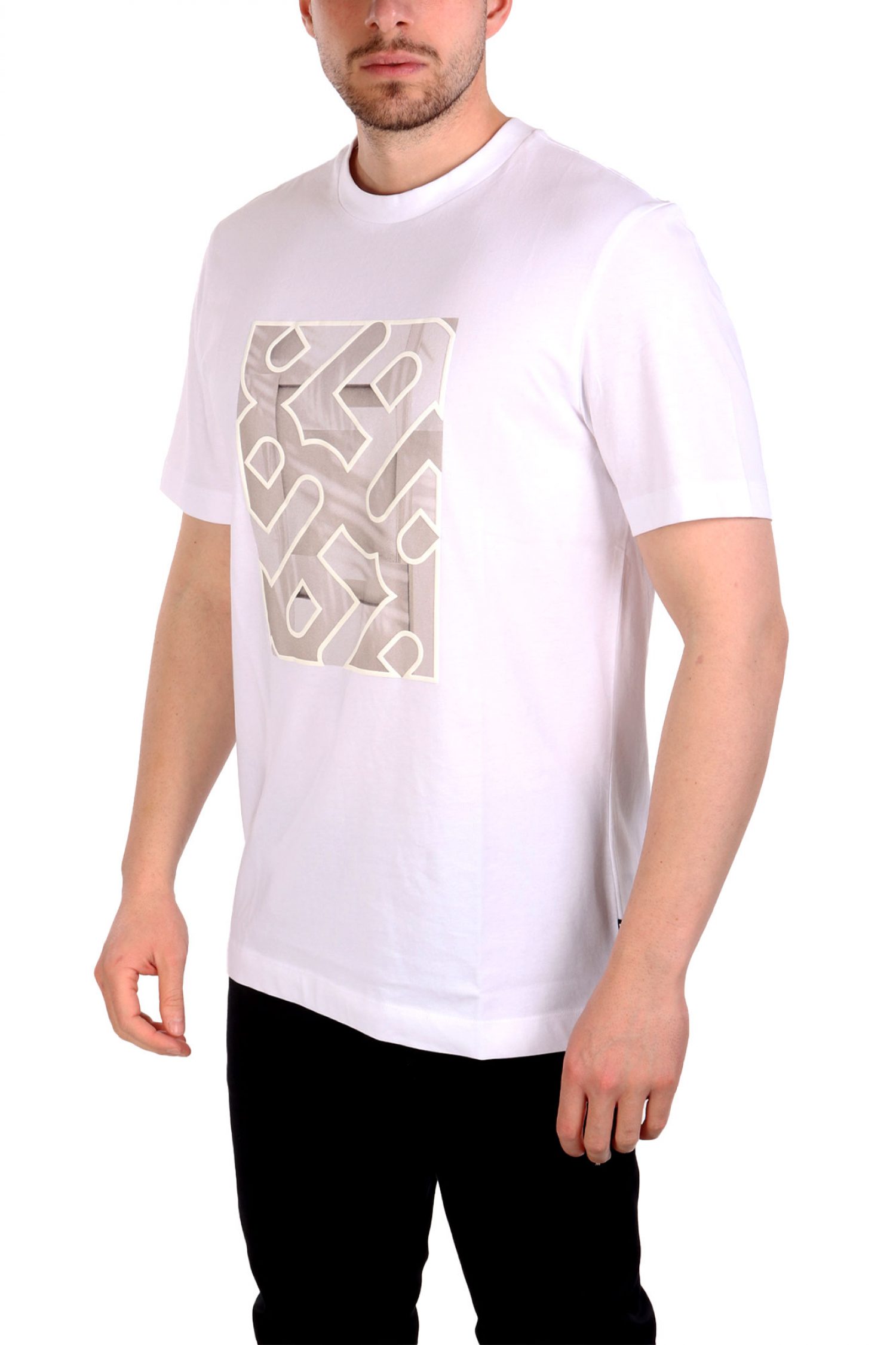 BOSS T-SHIRT H-TAUT 81 ΛΕΥΚΟ