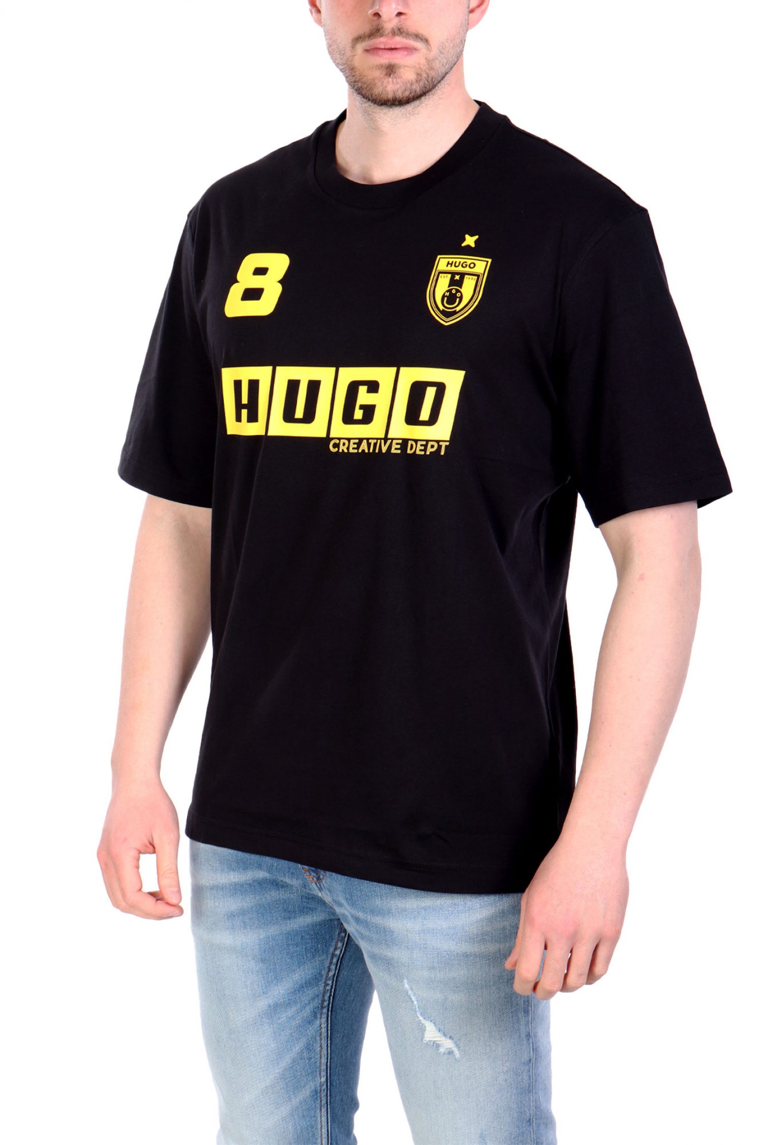 HUGO BLUE T-SHIRT NEBULOP ΜΑΥΡΟ φωτογραφία