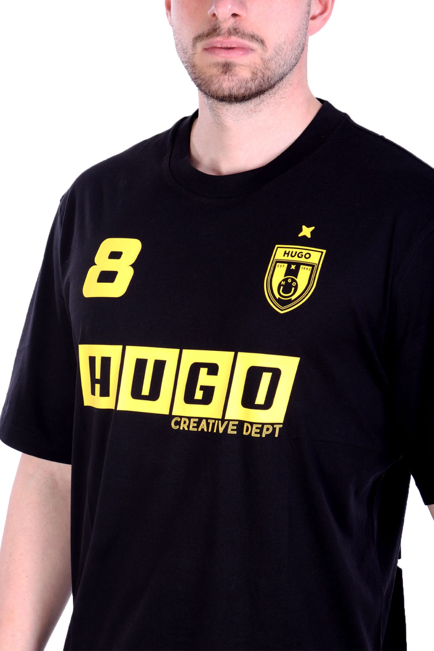 HUGO BLUE T-SHIRT NEBULOP ΜΑΥΡΟ φωτογραφία