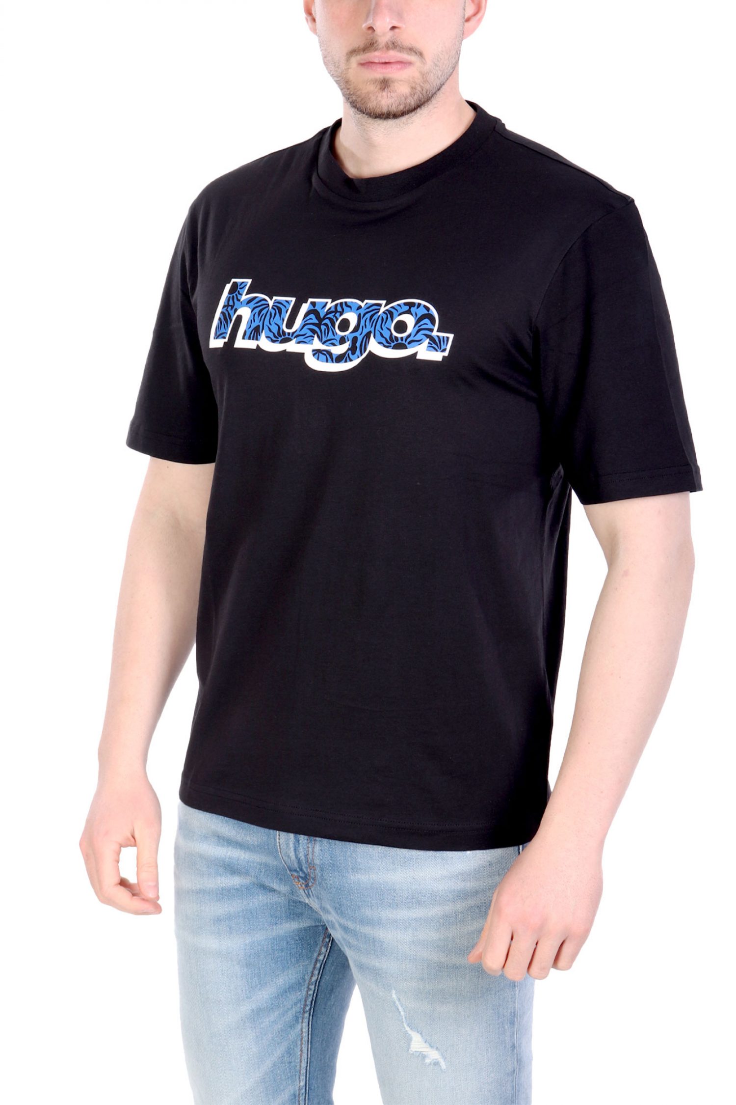 HUGO BLUE T-SHIRT NUGIBOI ΜΑΥΡΟ φωτογραφία