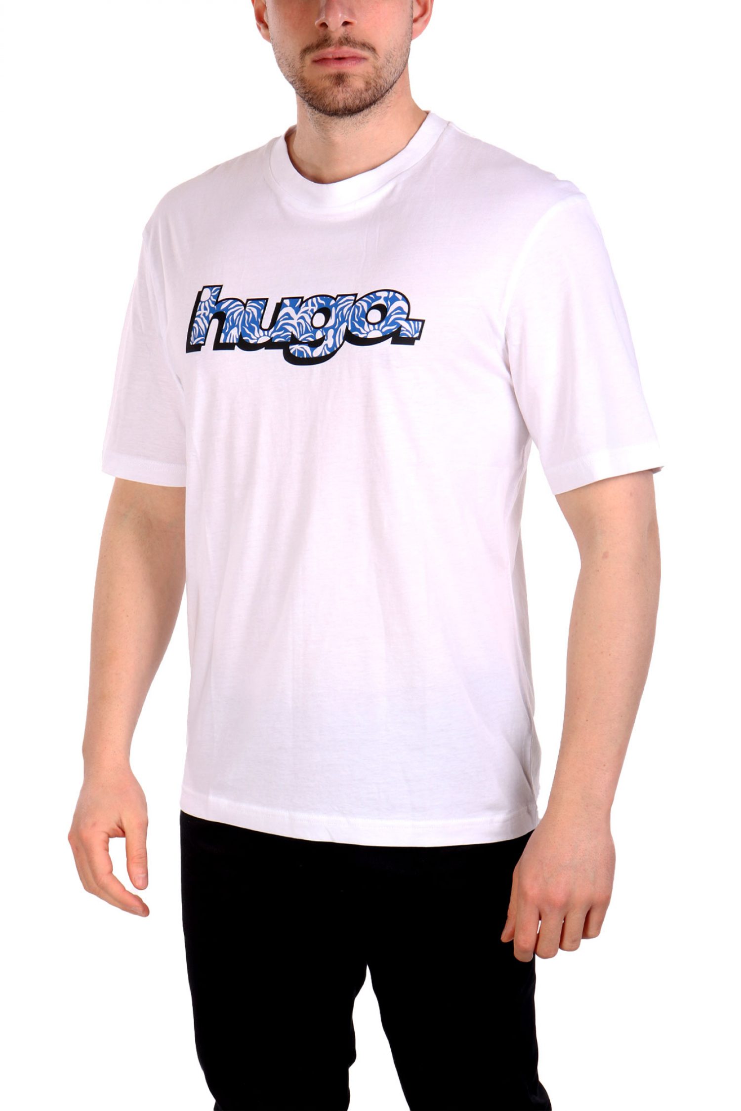 HUGO BLUE T-SHIRT NUGIBOI ΛΕΥΚΟ φωτογραφία