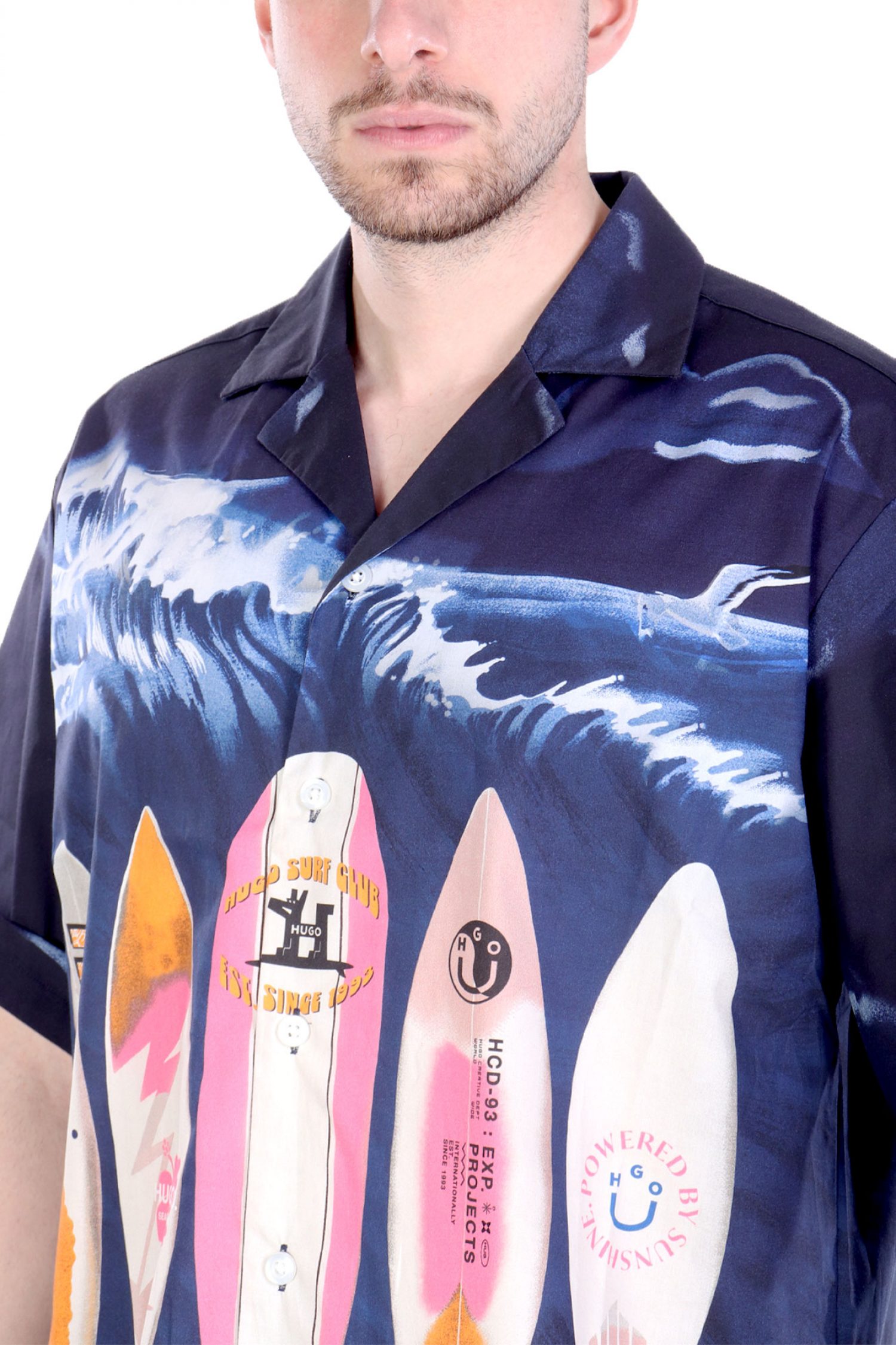 HUGO BLUE ΠΟΥΚΑΜΙΣΟ ELIGINO ΜΠΛΕ φωτογραφία