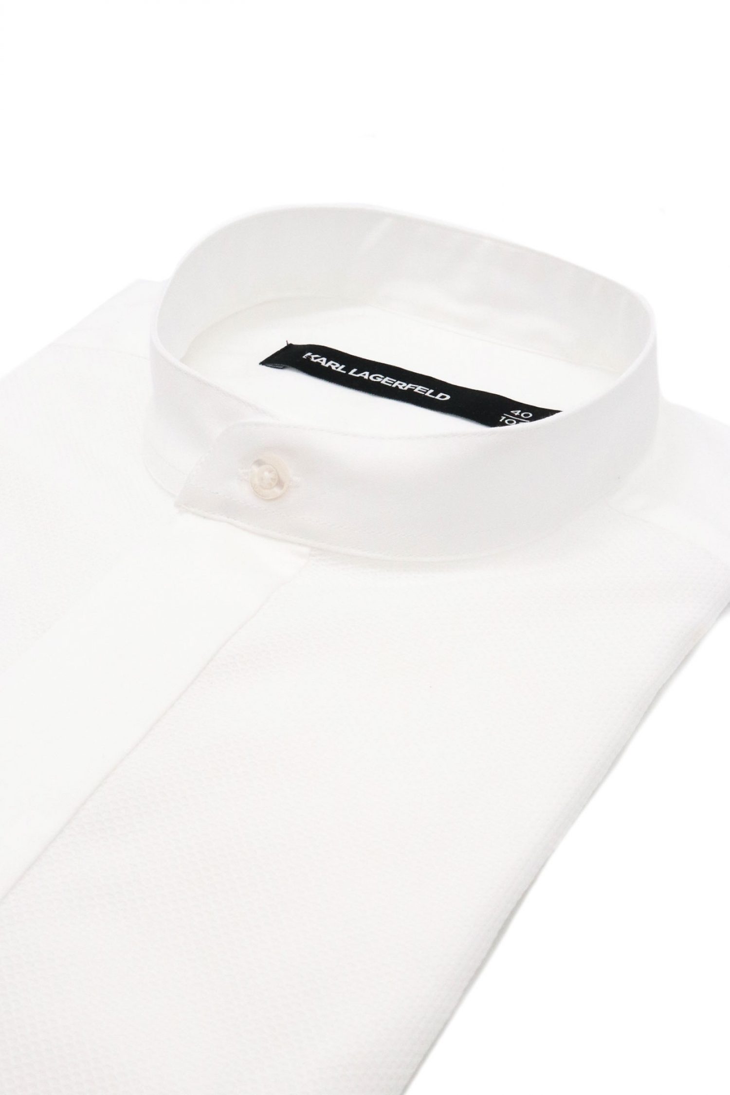 KARL LAGERFELD ΠΟΥΚΑΜΙΣΟ ΜΑΟ MODERN FIT ΛΕΥΚΟ