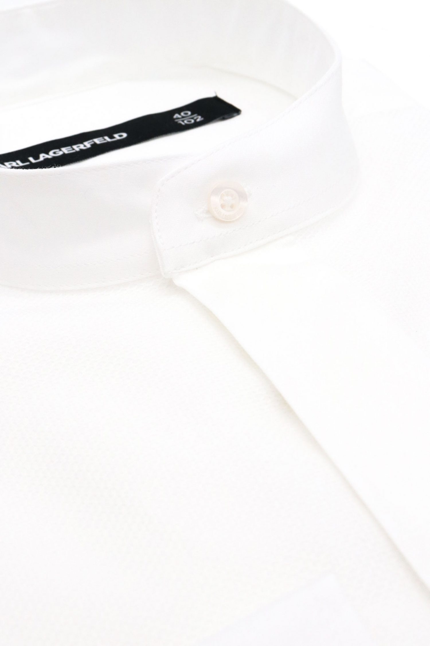 KARL LAGERFELD ΠΟΥΚΑΜΙΣΟ ΜΑΟ MODERN FIT ΛΕΥΚΟ