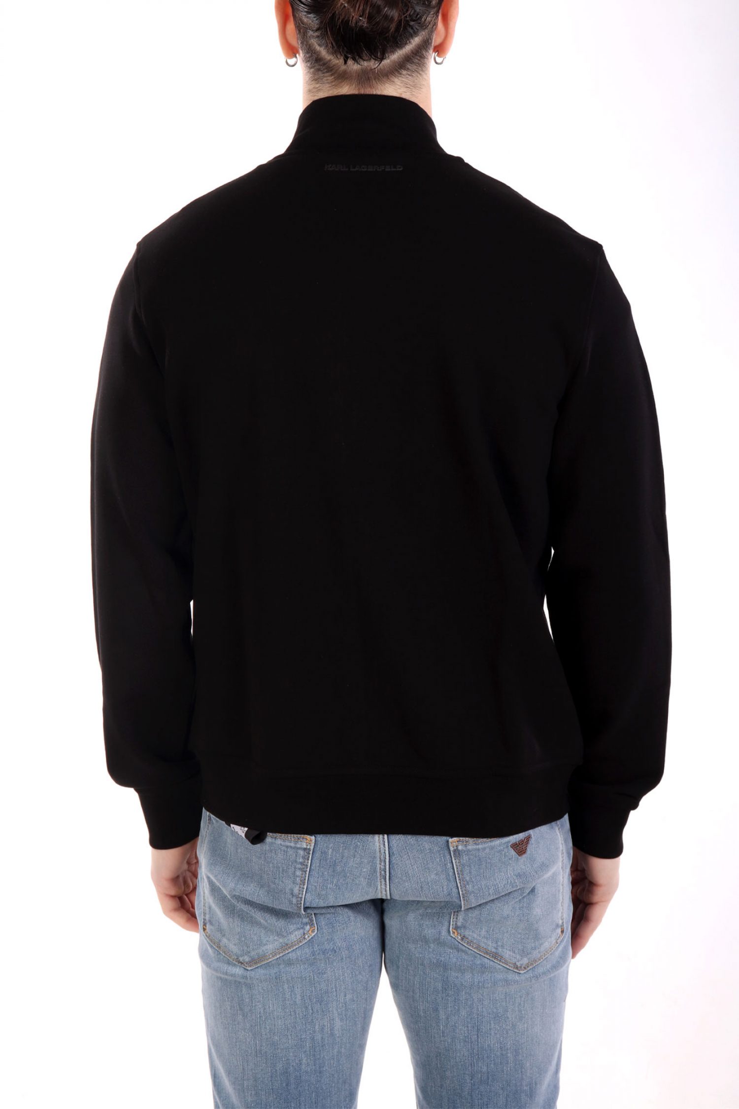 KARL LAGERFELD ΦΟΥΤΕΡ FULLZIP LOGO ΜΑΥΡΟ φωτογραφία