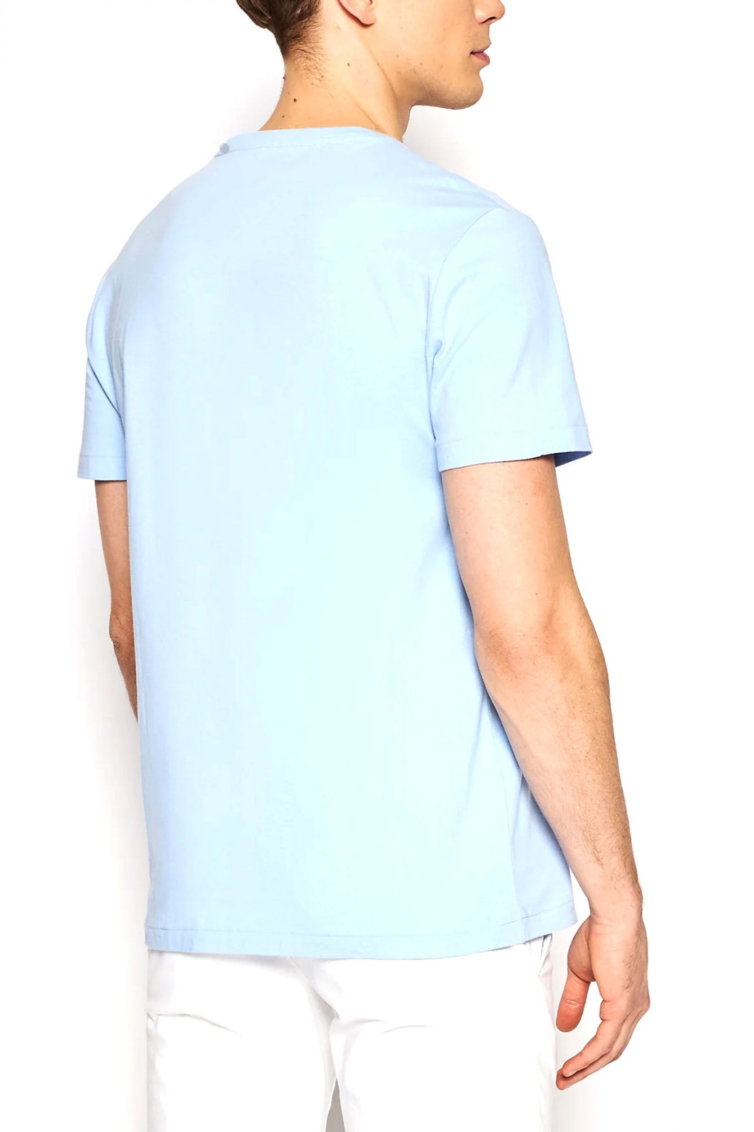 RALPH LAUREN T-SHIRT CUSTOM SLIM FIT LOGO ΣΙΕΛ φωτογραφία