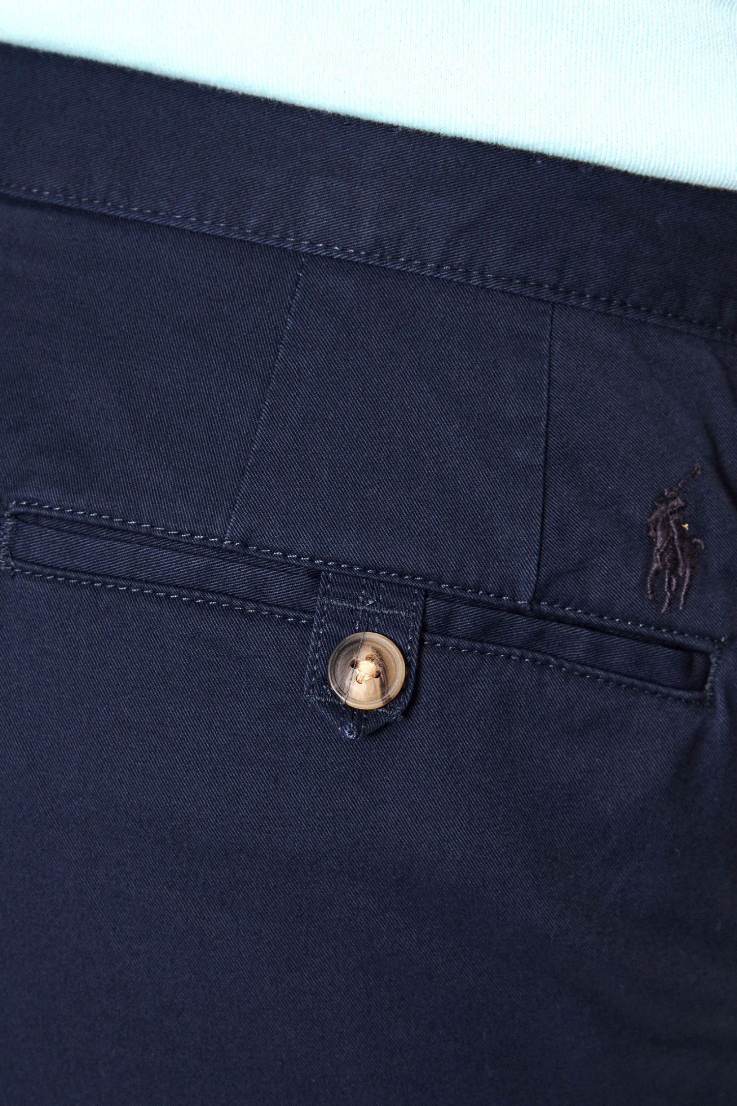 RALPH LAUREN ΒΕΡΜΟΥΔΑ CHINO STRAIGHT FIT STRETCH ΜΠΛΕ φωτογραφία