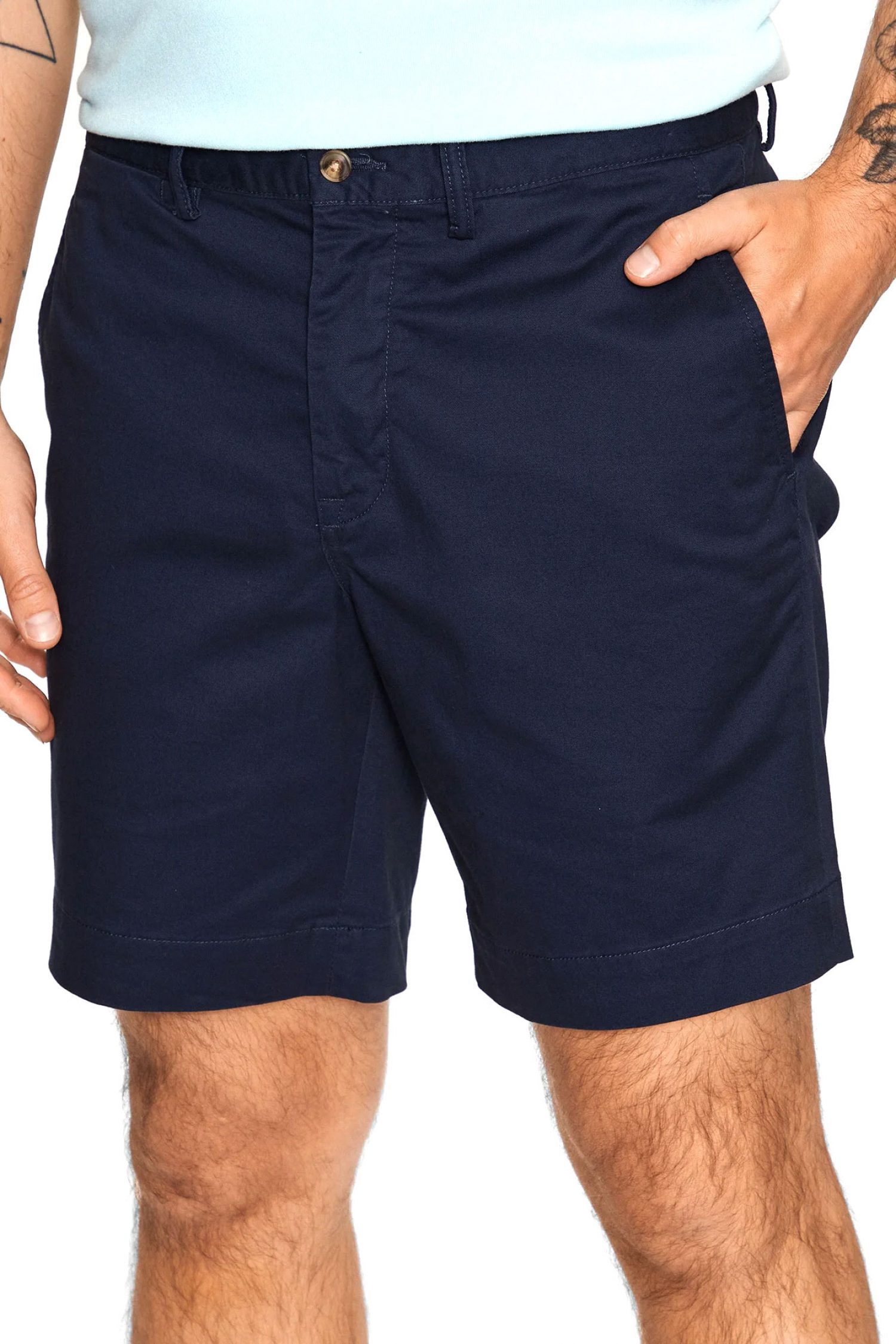 RALPH LAUREN ΒΕΡΜΟΥΔΑ CHINO STRAIGHT FIT STRETCH ΜΠΛΕ φωτογραφία