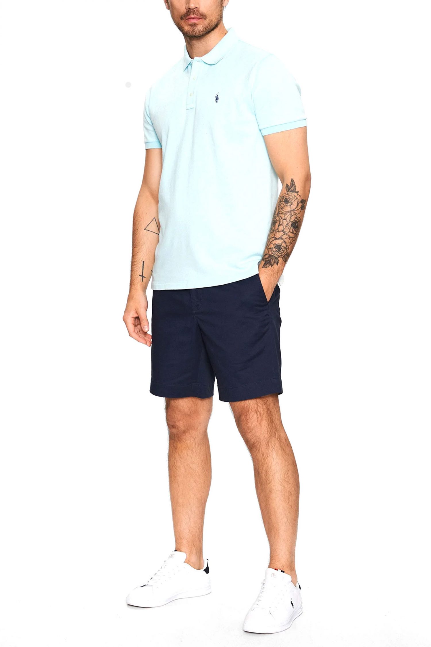 RALPH LAUREN ΒΕΡΜΟΥΔΑ CHINO STRAIGHT FIT STRETCH ΜΠΛΕ φωτογραφία