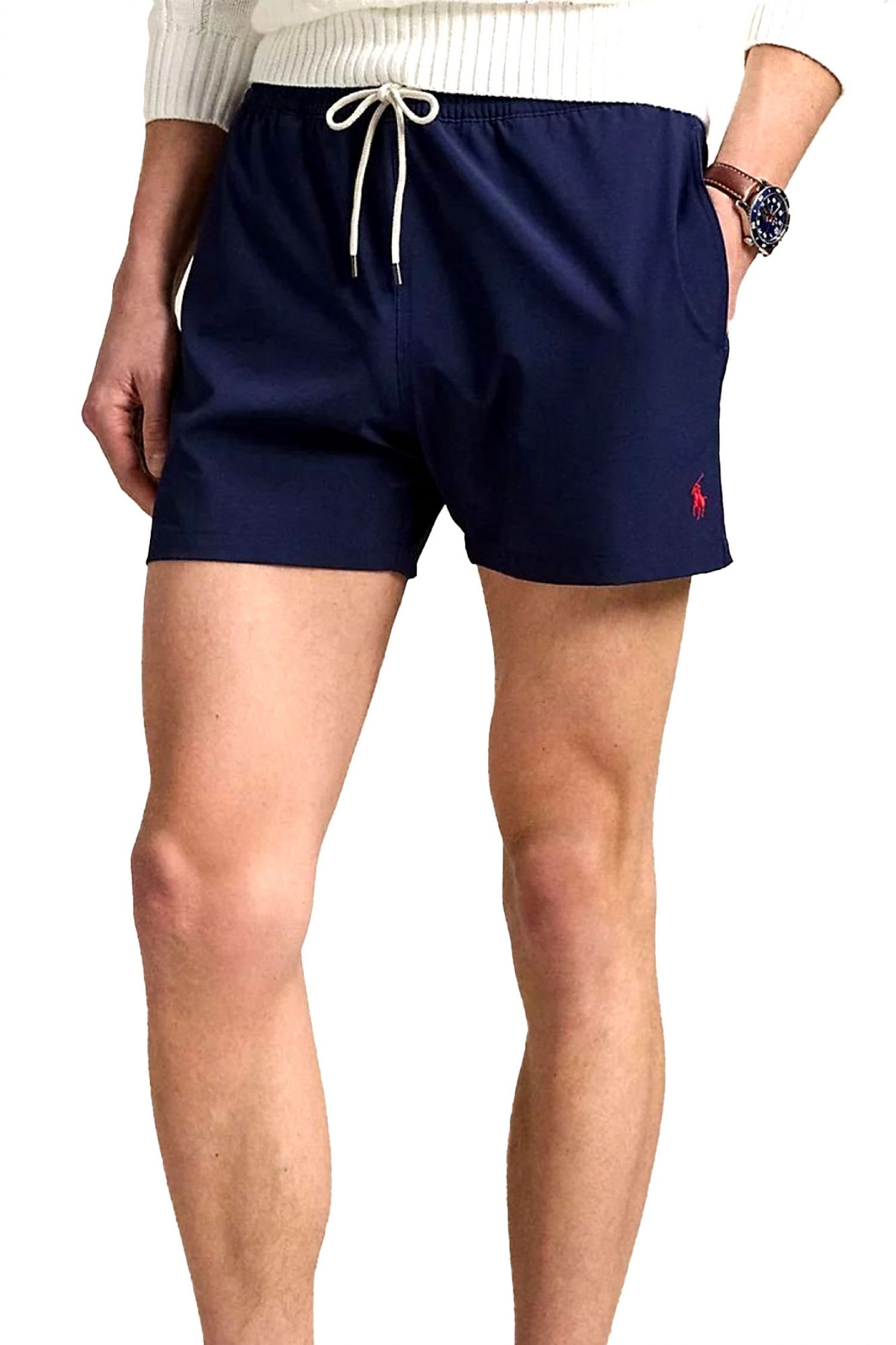 RALPH LAUREN ΜΑΓΙΩ SHORT M CLASSICS TRAVELER LOGO ΜΠΛΕ φωτογραφία