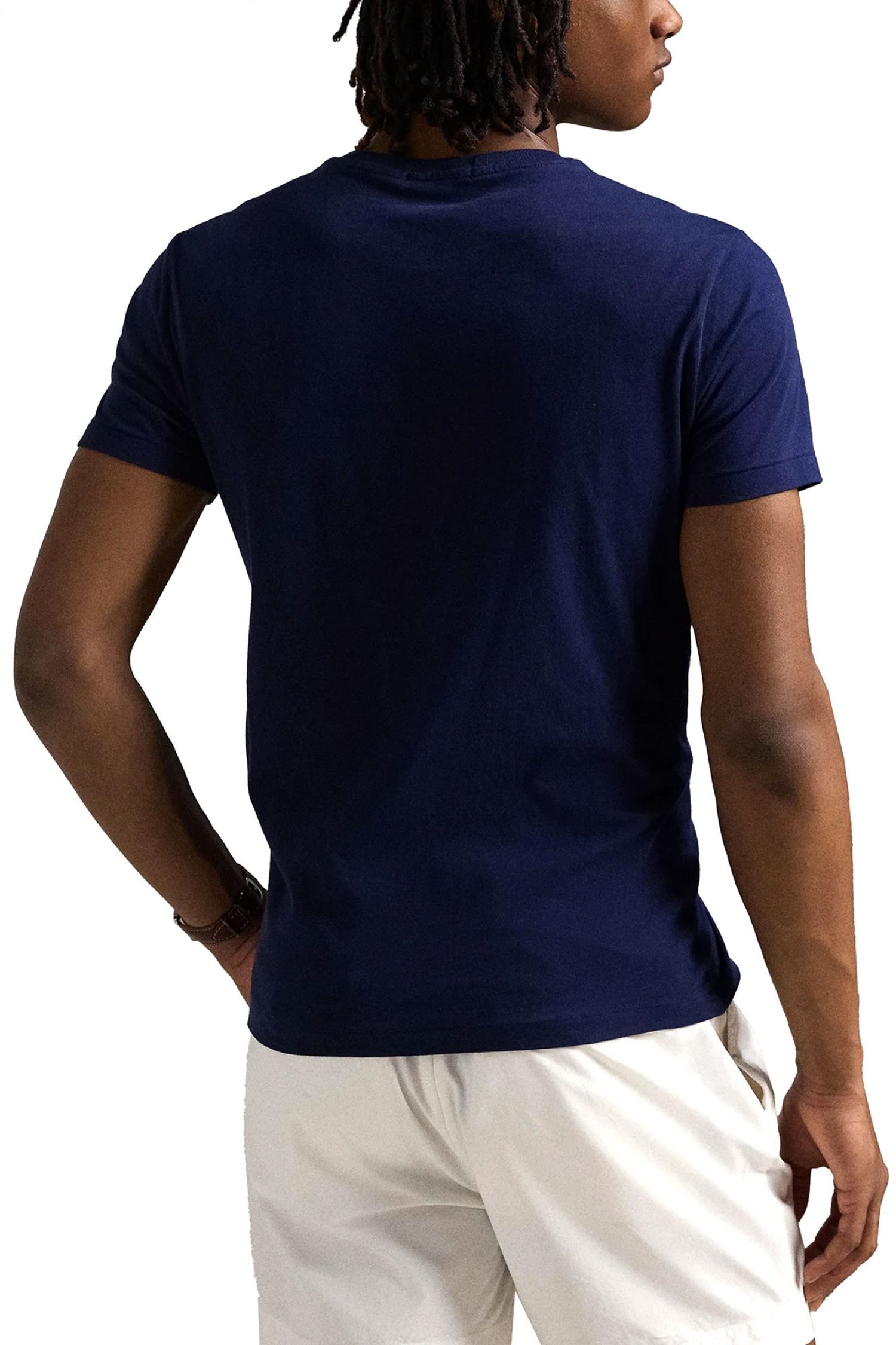 RALPH LAUREN T-SHIRT CUSTOM SLIM FIT LOGO BEAR ΜΠΛΕ φωτογραφία