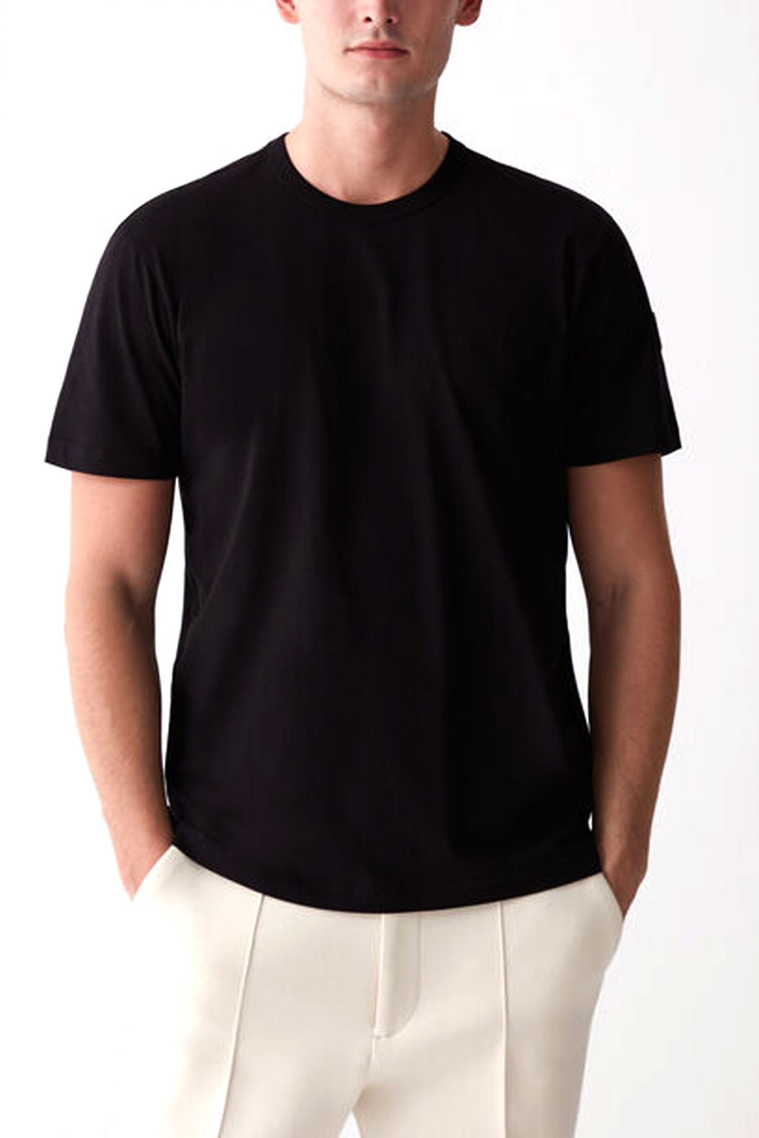 COLMAR T-SHIRT CREW NECK FRIDA LOGO ΜΑΥΡΟ