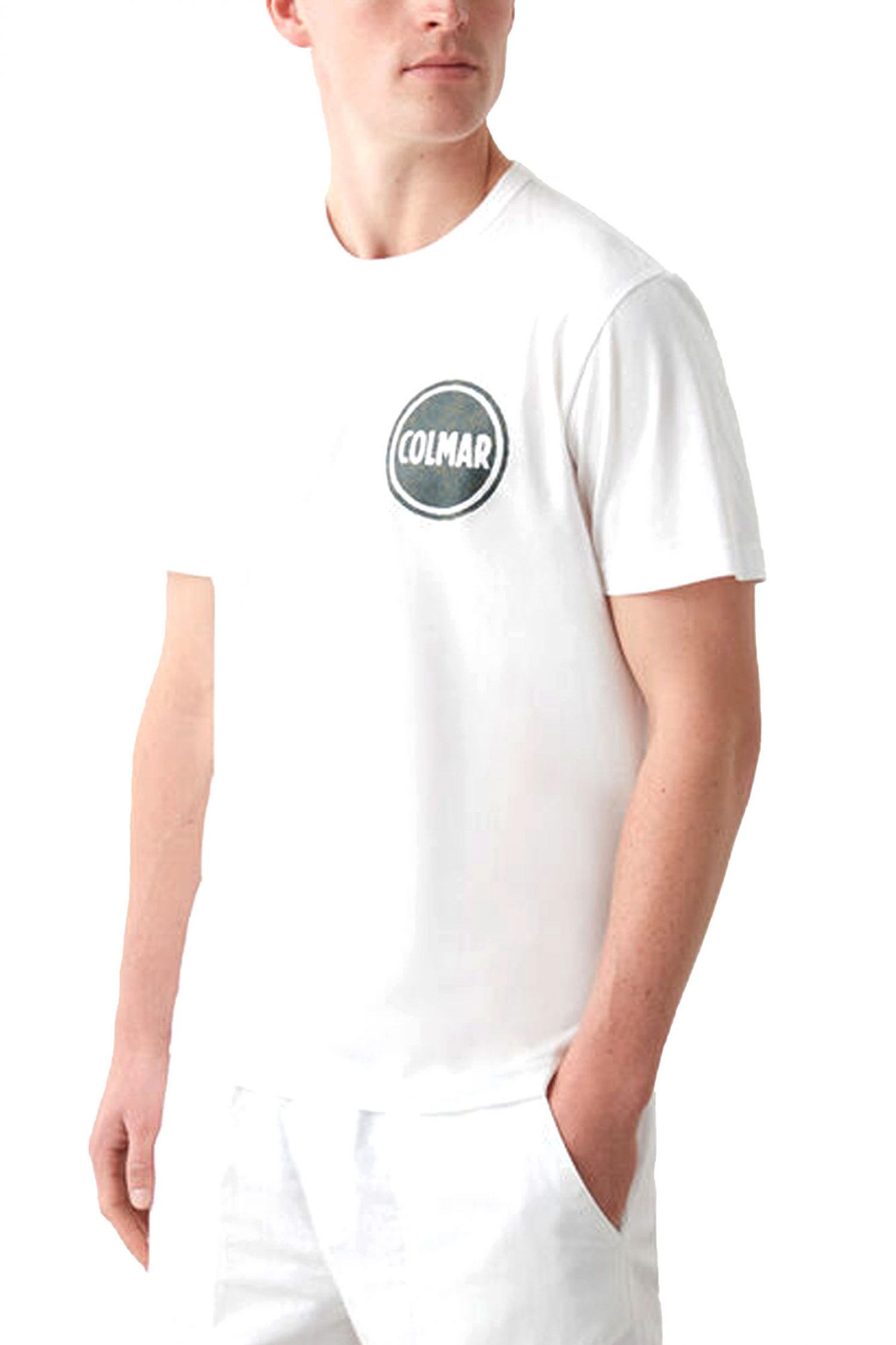 COLMAR T-SHIRT CREW NECK FRIDA LOGO ΛΕΥΚΟ