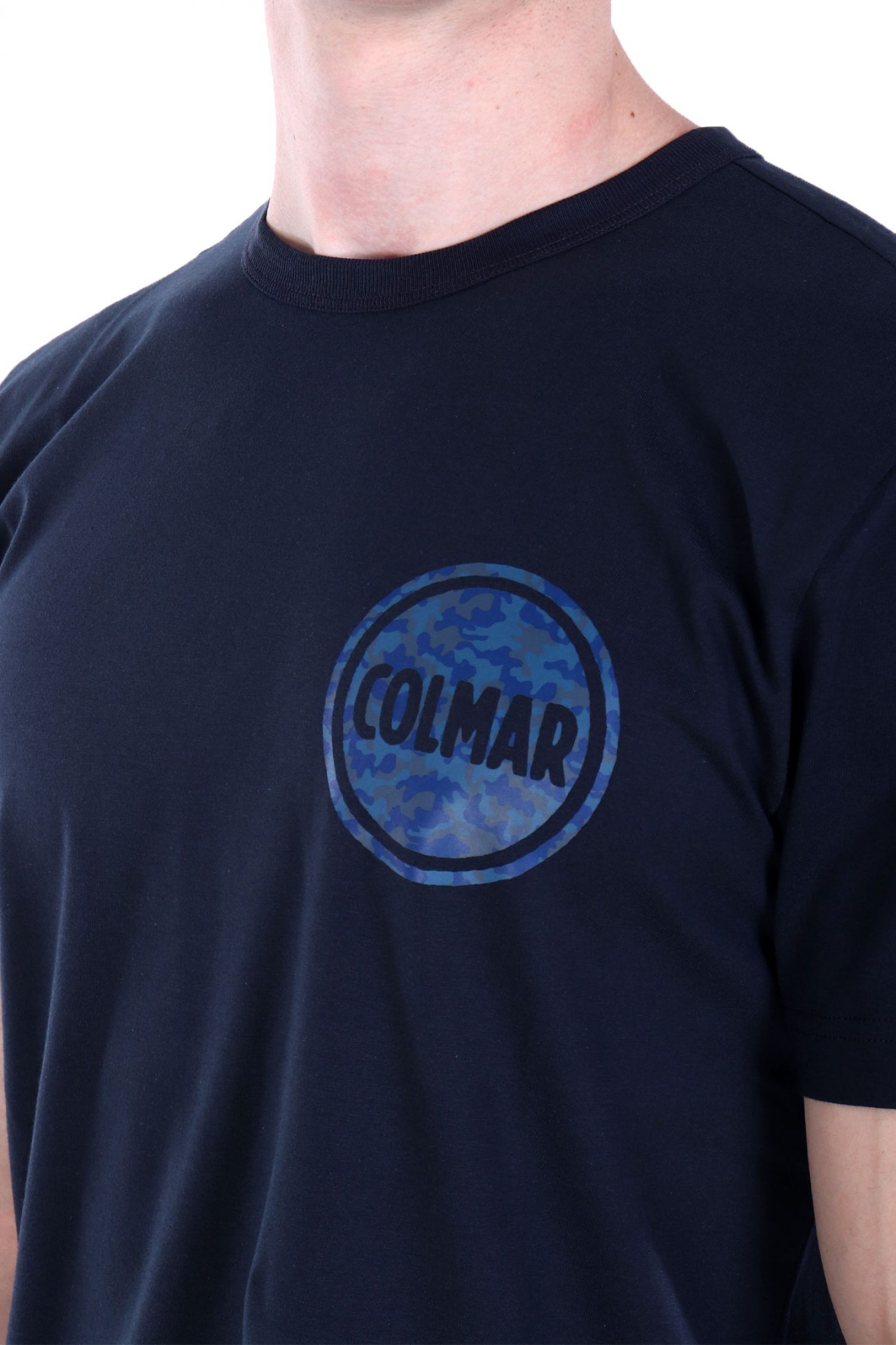COLMAR T-SHIRT CREW NECK FRIDA LOGO ΜΠΛΕ φωτογραφία