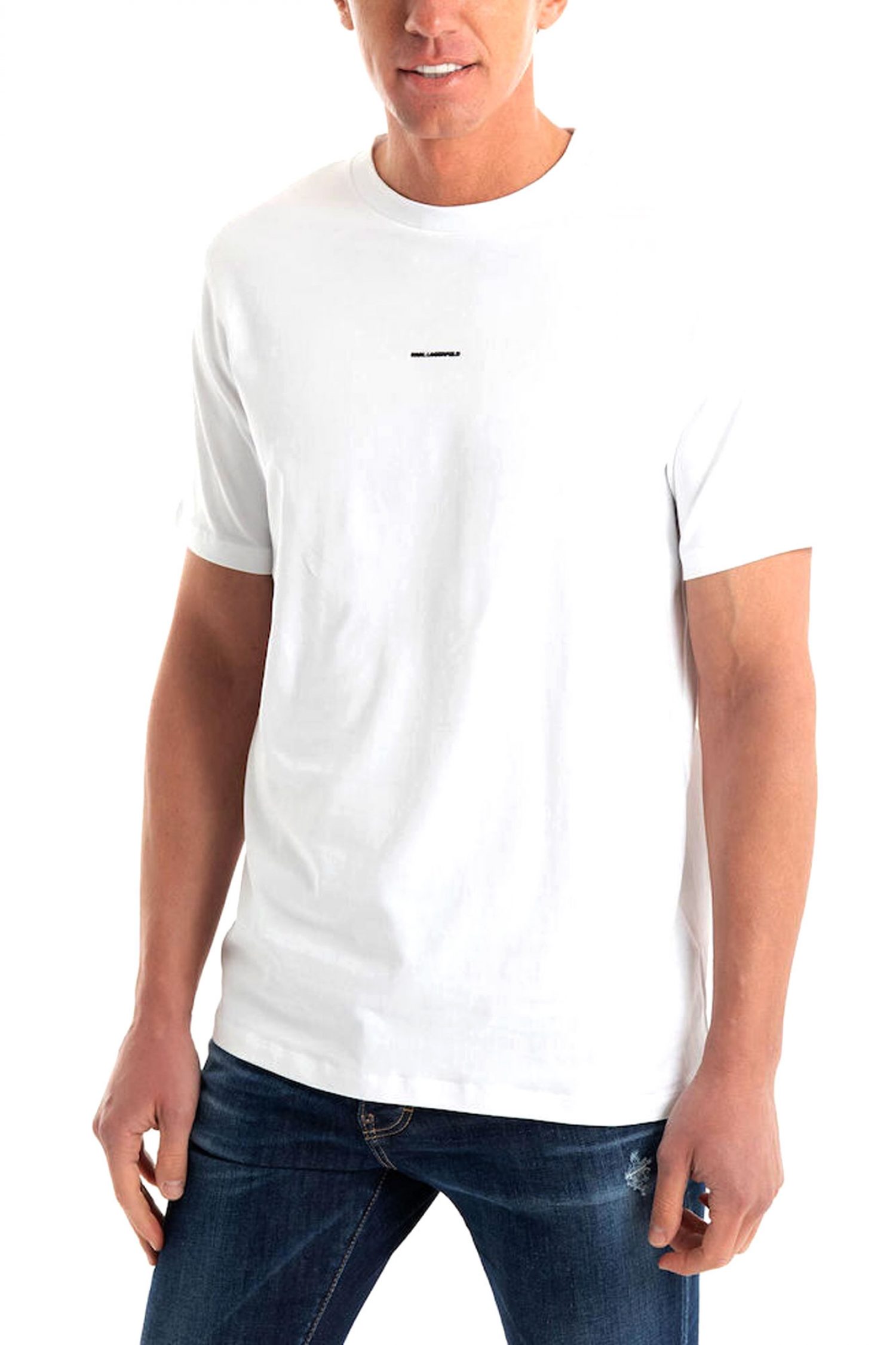 KARL LAGERFELD T-SHIRT LOGO ΛΕΥΚΟ