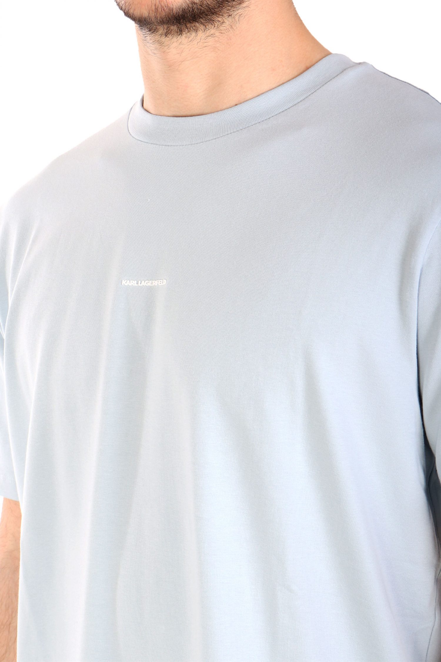 KARL LAGERFELD T-SHIRT LOGO ΣΙΕΛ