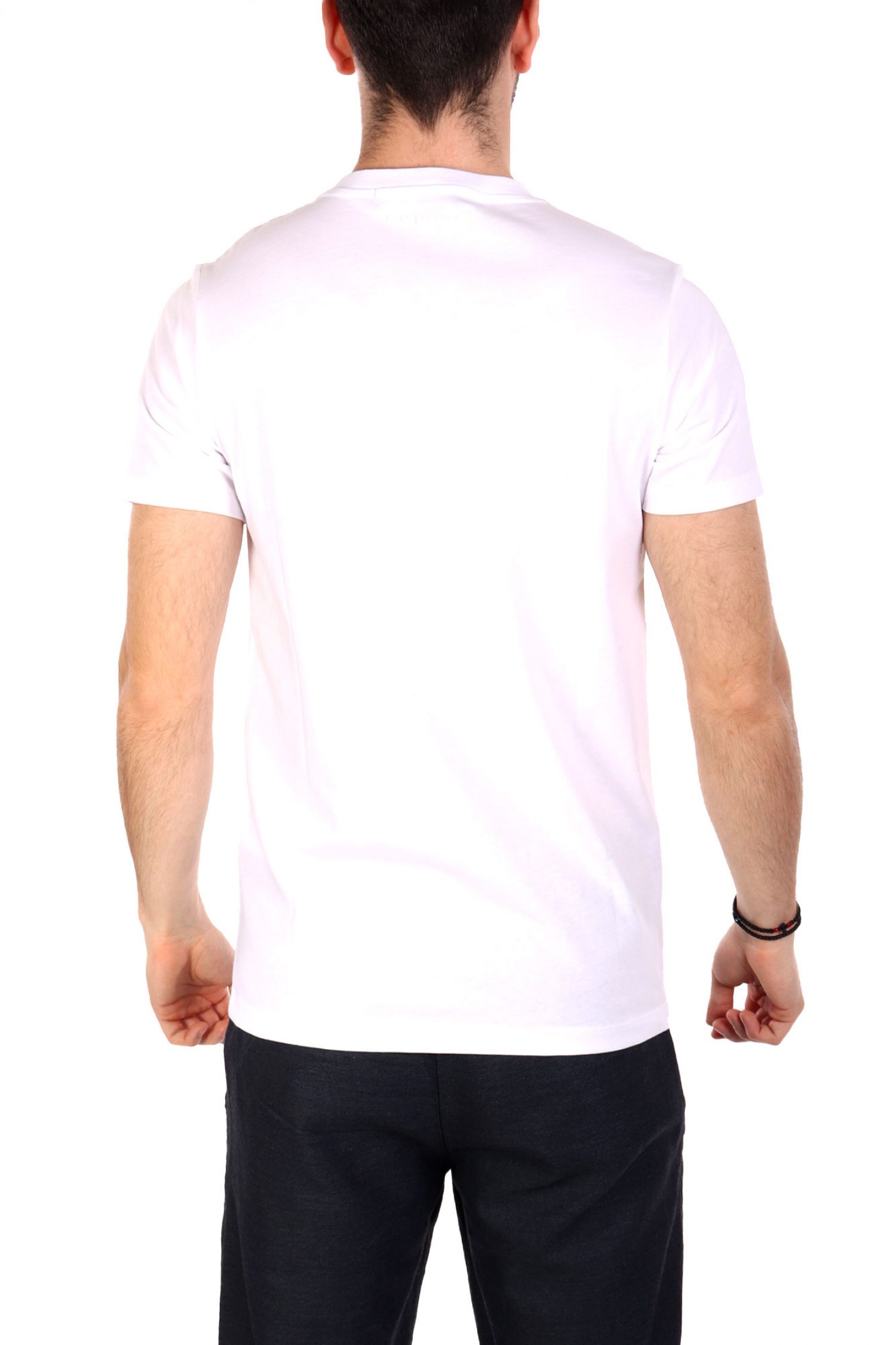 KARL LAGERFELD T-SHIRT CREW NECK LOGO ΛΕΥΚΟ φωτογραφία