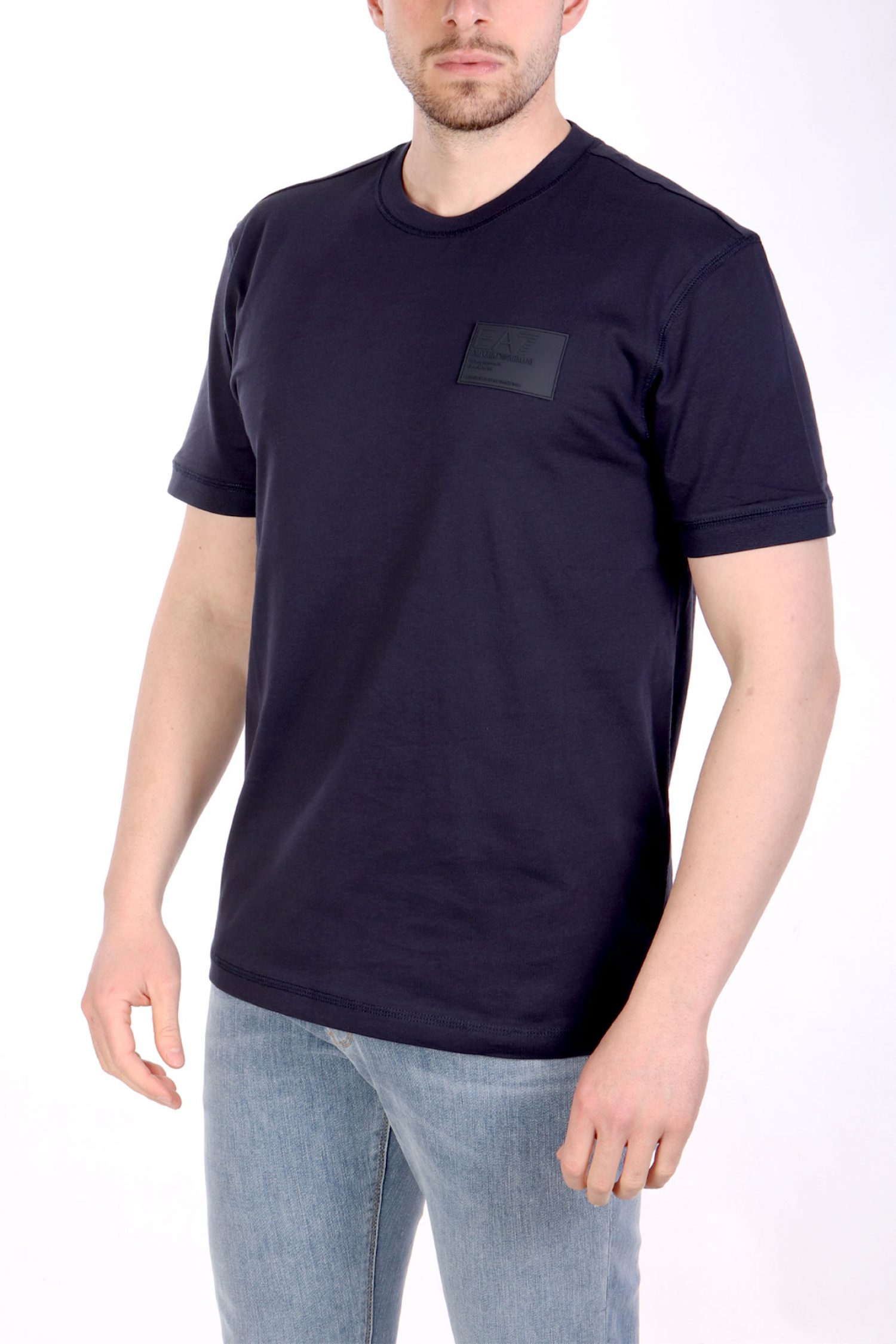 ARMANI 7 T-SHIRT LOGO ΜΠΛΕ