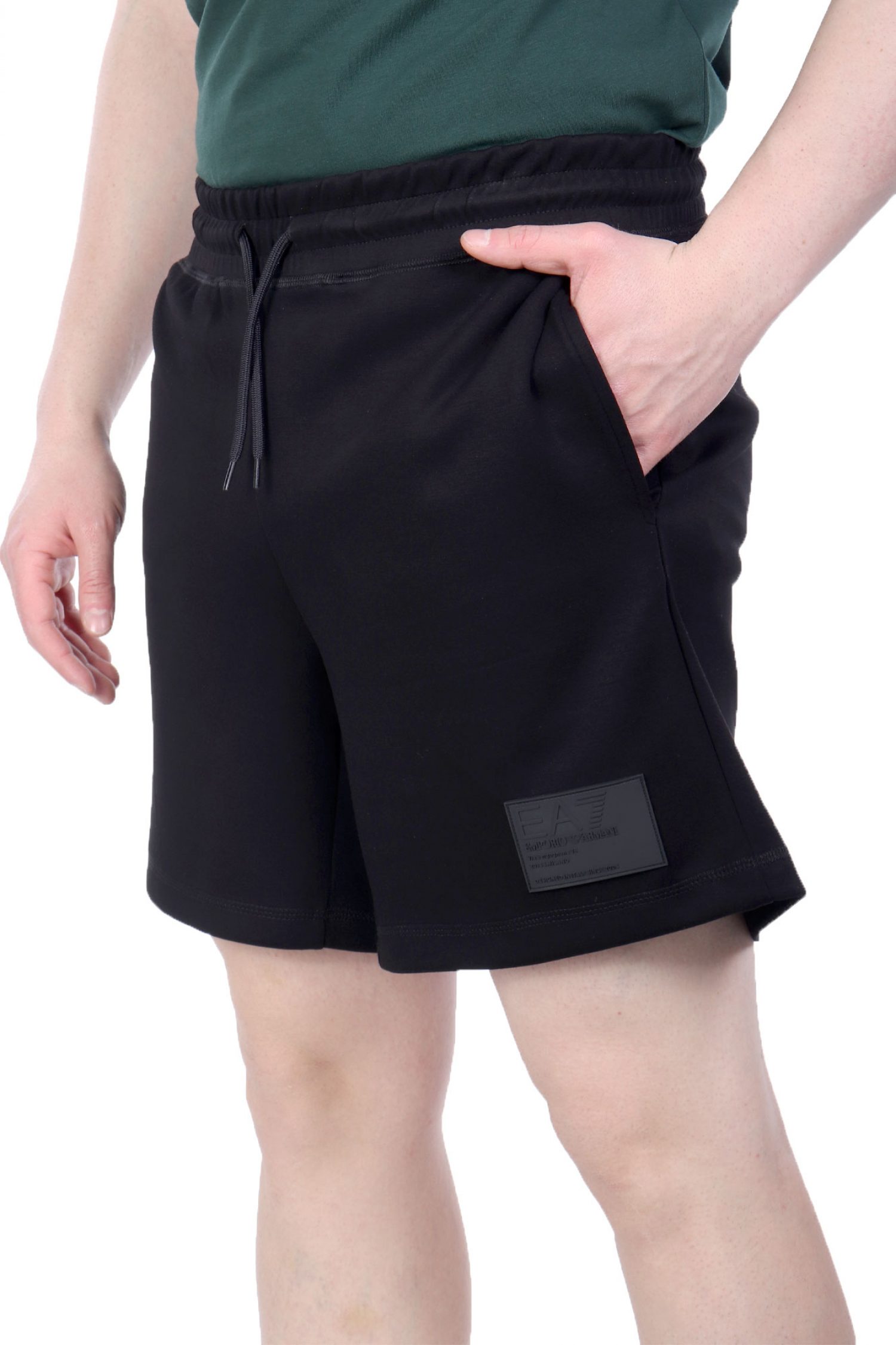 ARMANI 7 ΒΕΡΜΟΥΔΑ ΦΟΥΤΕΡ LOGO ΜΑΥΡΟ